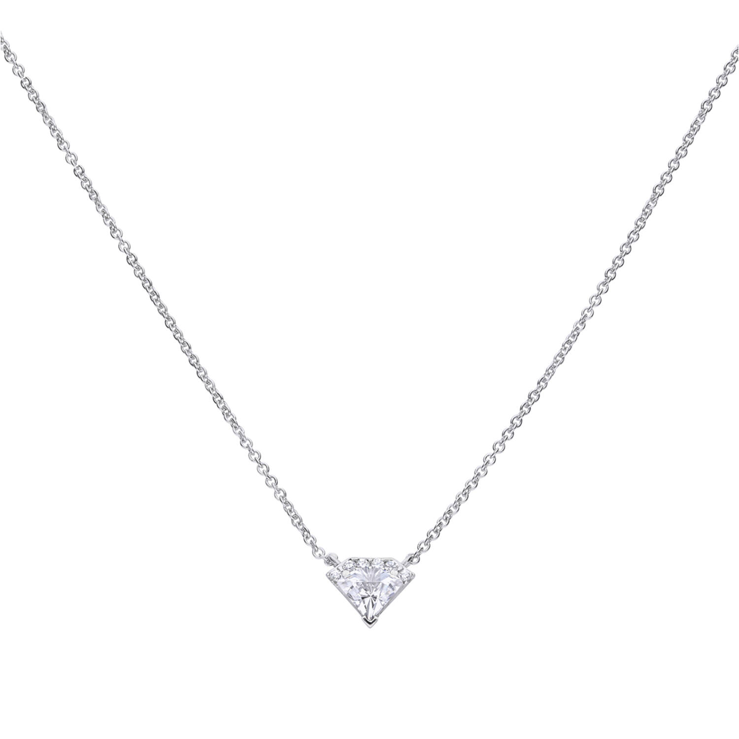  Colliers à pendentif - Argent - Zircone
