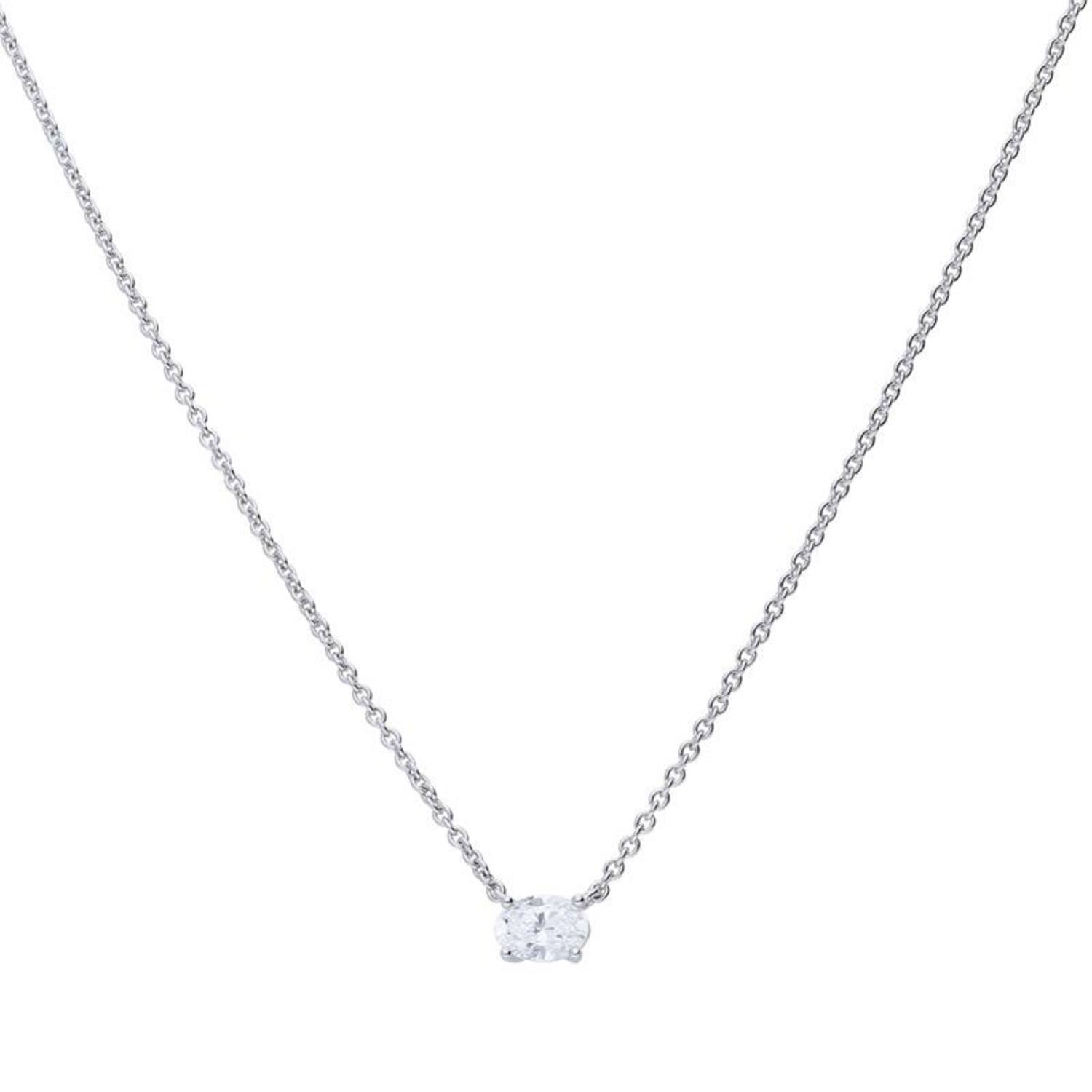  Ketten mit Anhänger - Silber - Zirkonia