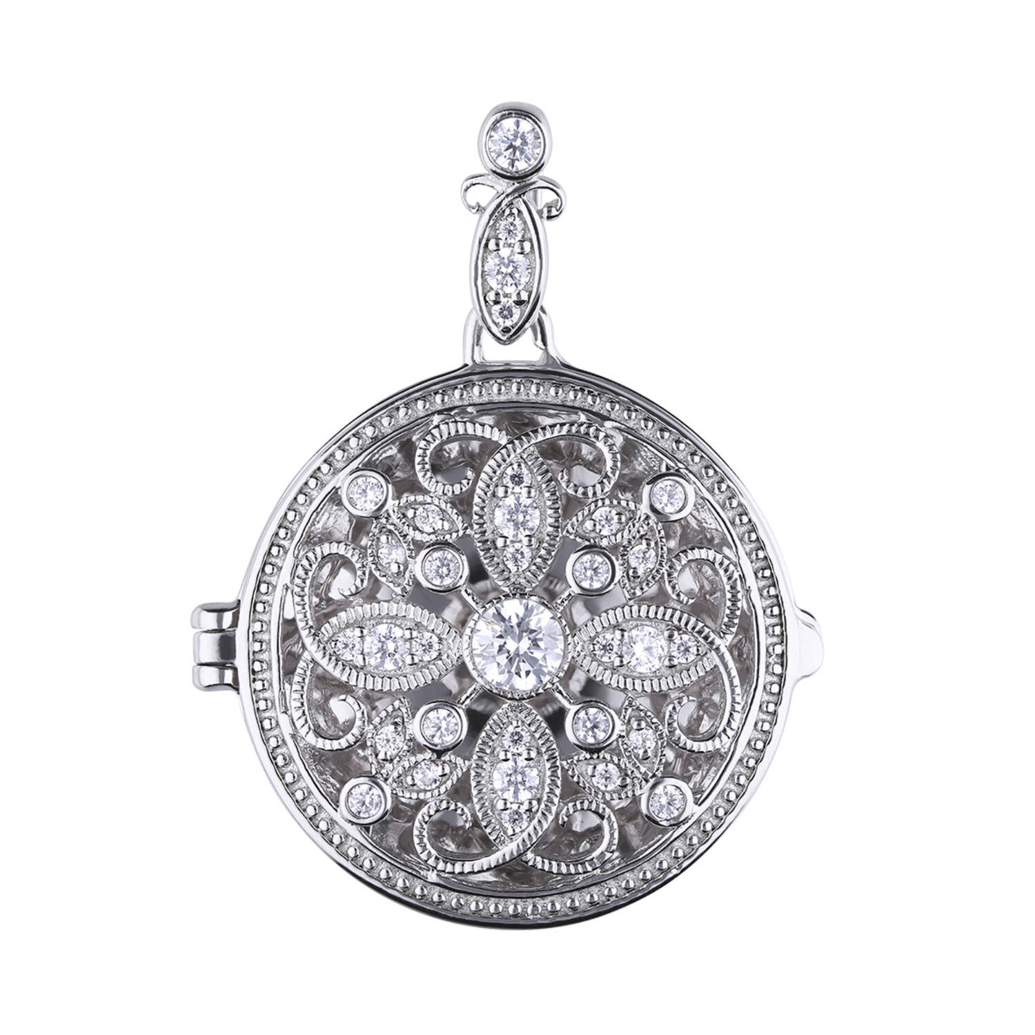  Necklaces with pendant - Silver - Zirconia
