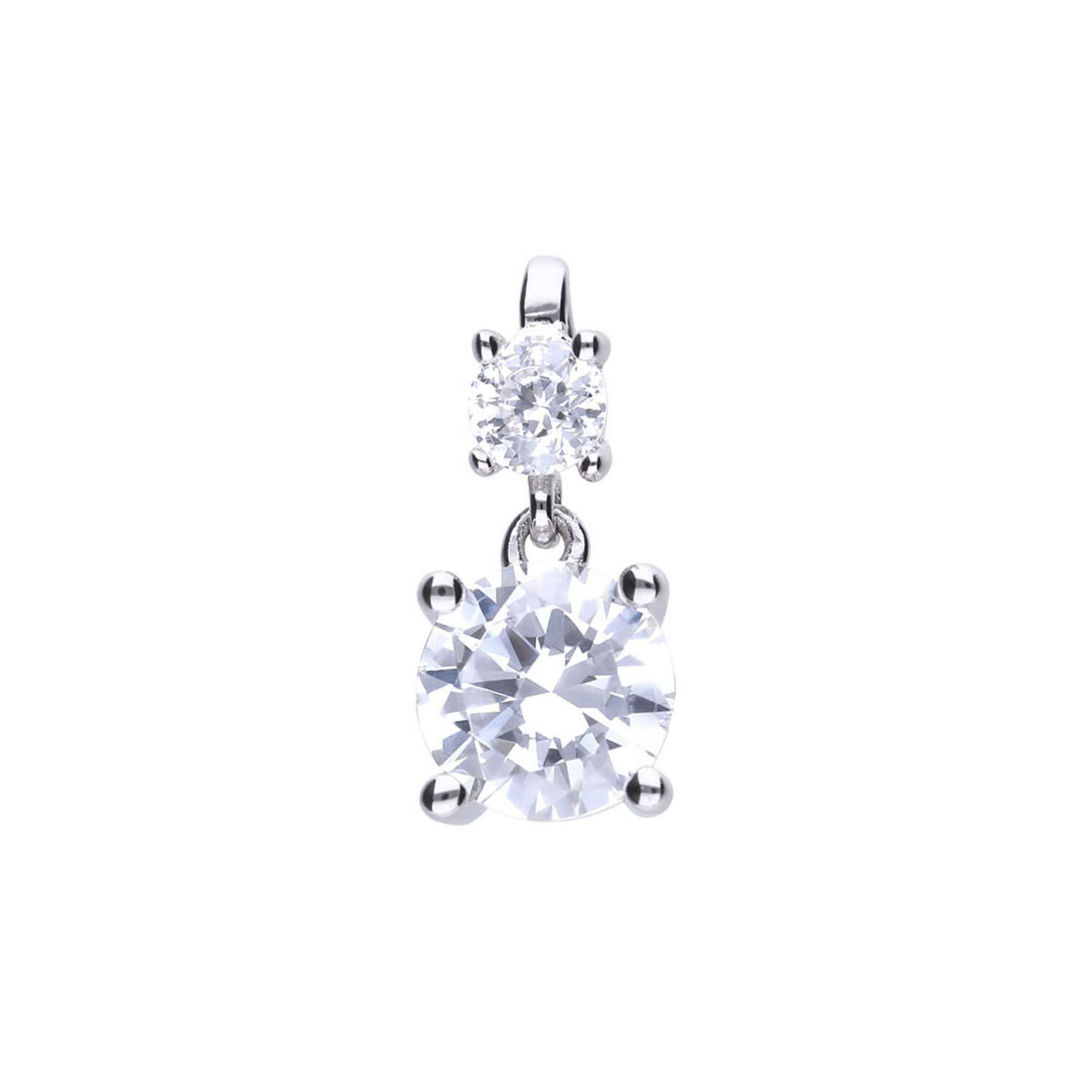  Necklaces with pendant - Silver - Zirconia