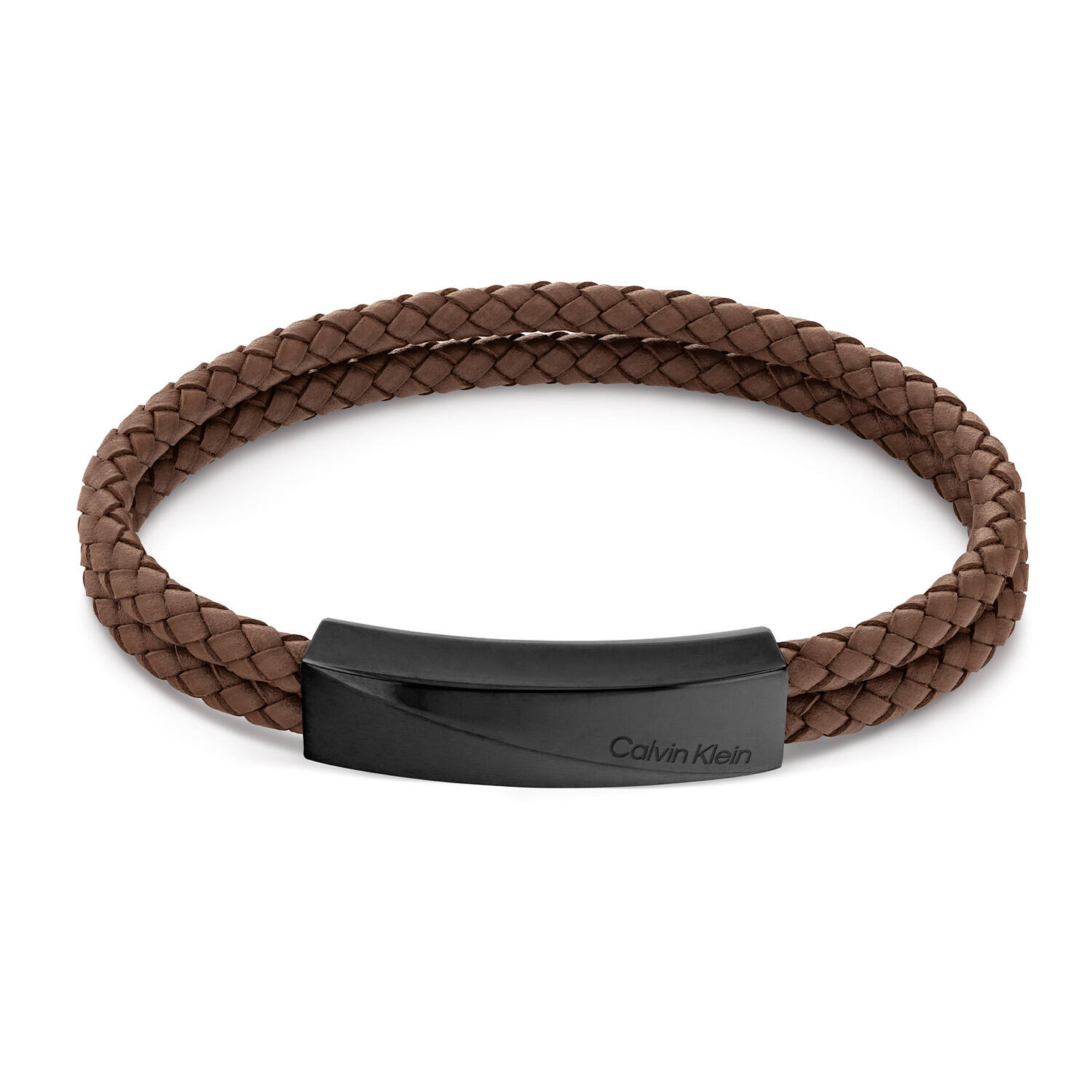  Lederarmbänder - Stahl - 21cm