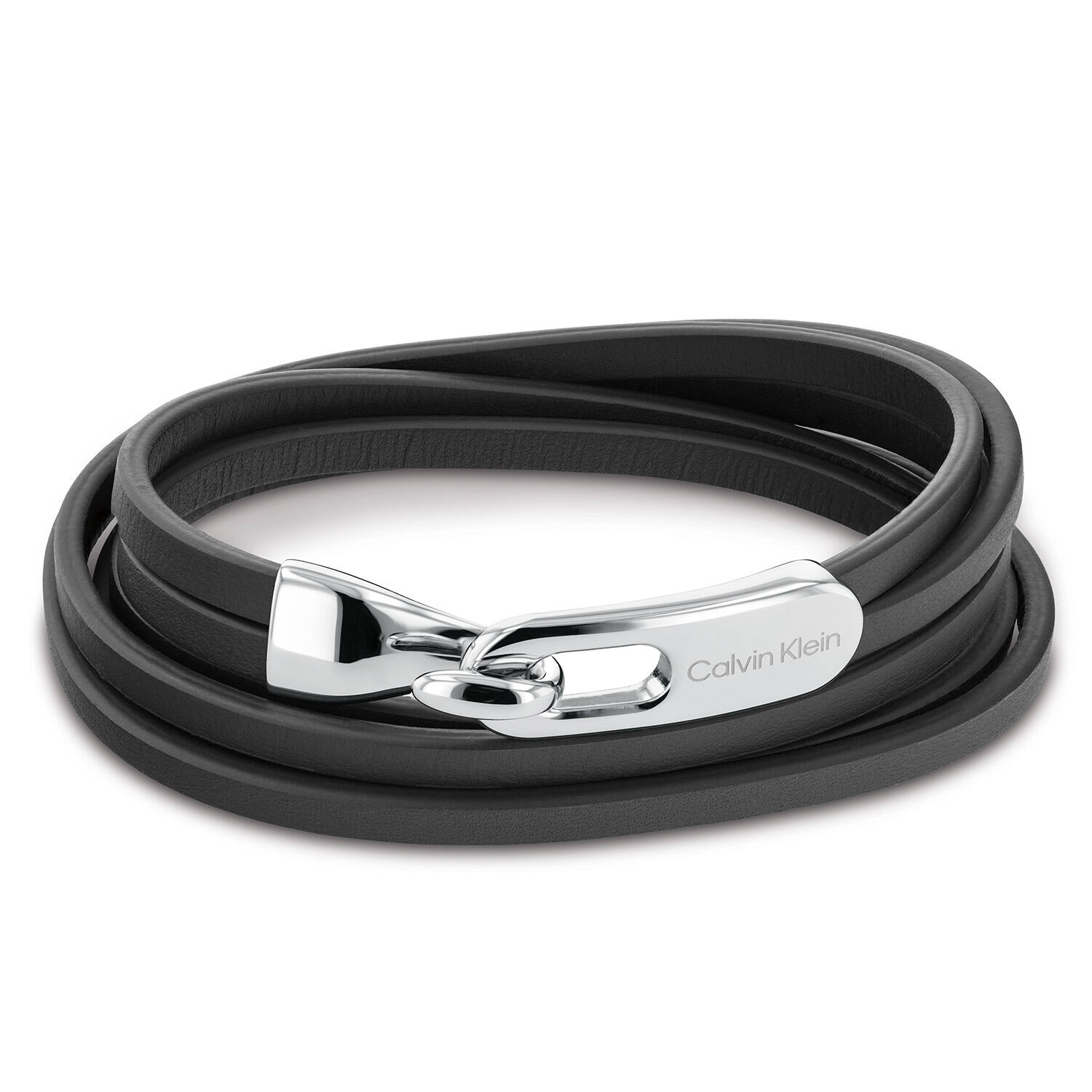  Lederarmbänder - Stahl - 21cm