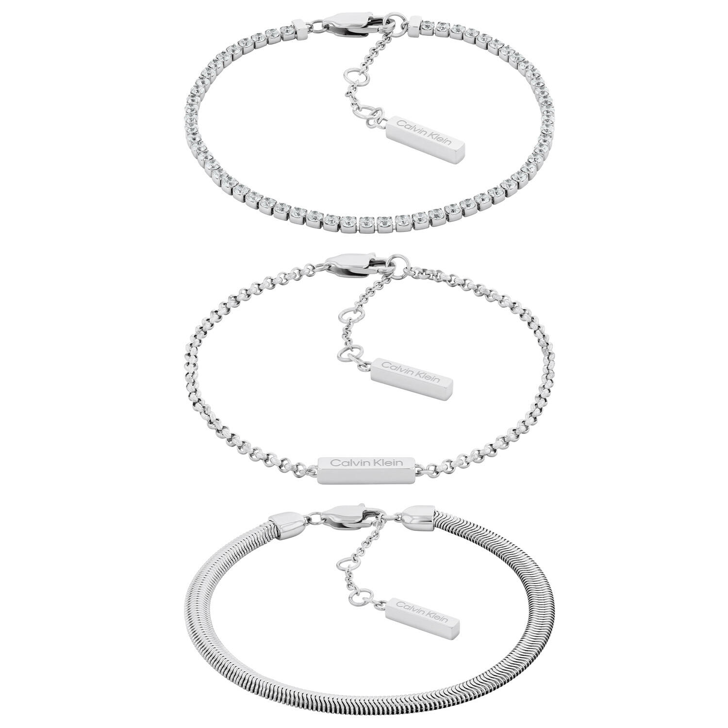  Bracelets à maillons - Acier - 21cm