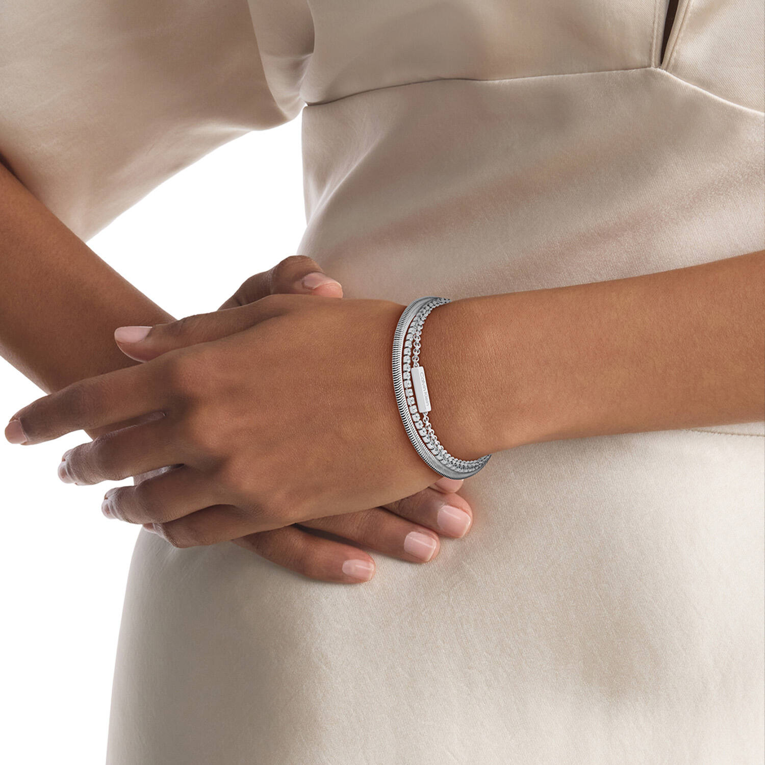  Bracelets à maillons - Acier - 21cm