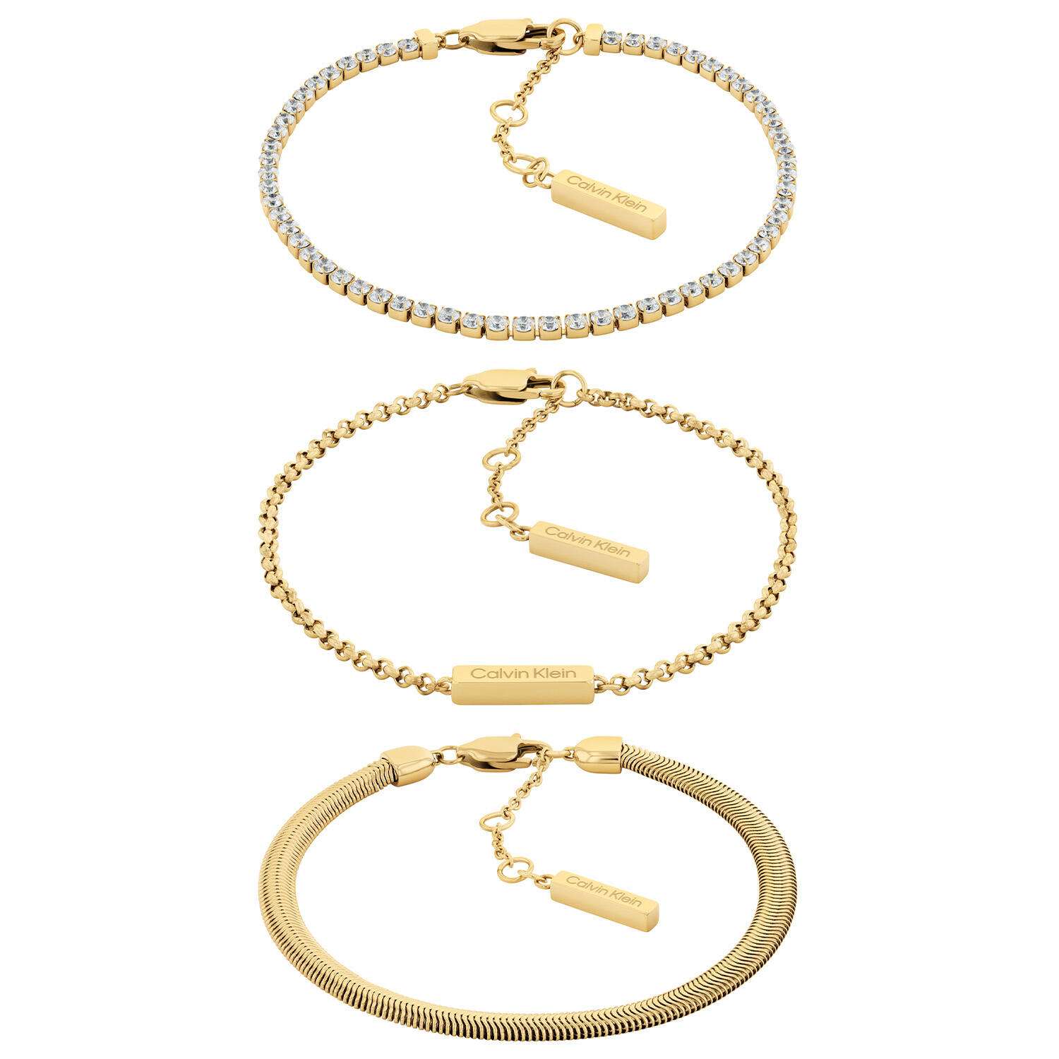  Bracelets à maillons - Acier - 21cm
