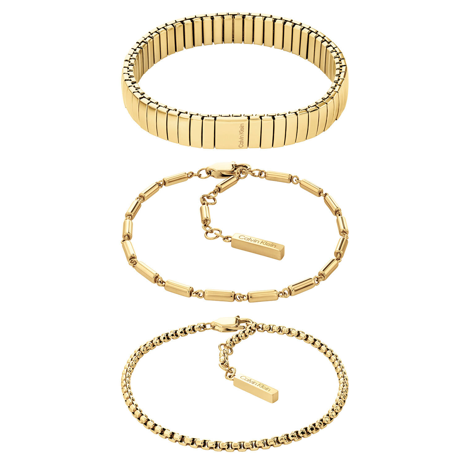  Bracelets à maillons - Acier - 18,5cm