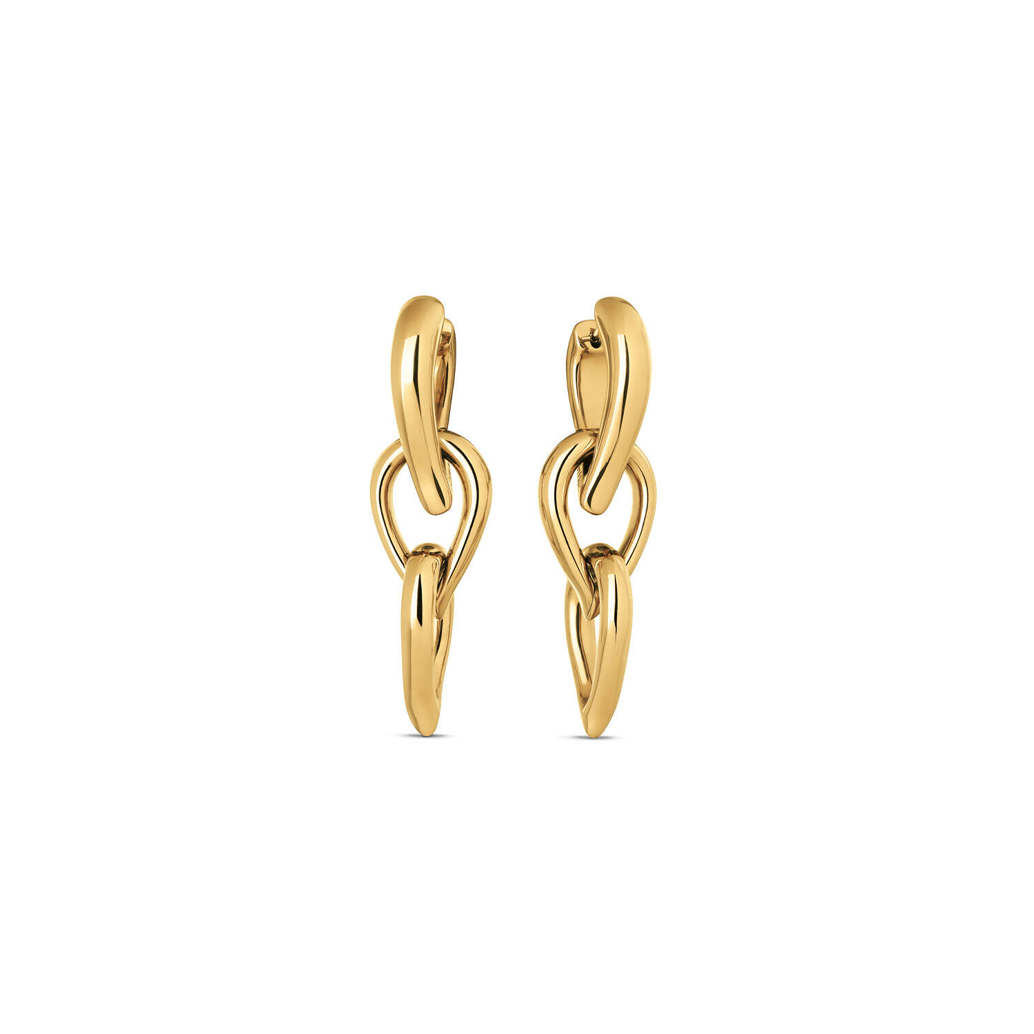  Boucles d'oreilles pendantes - Acier - 5cm