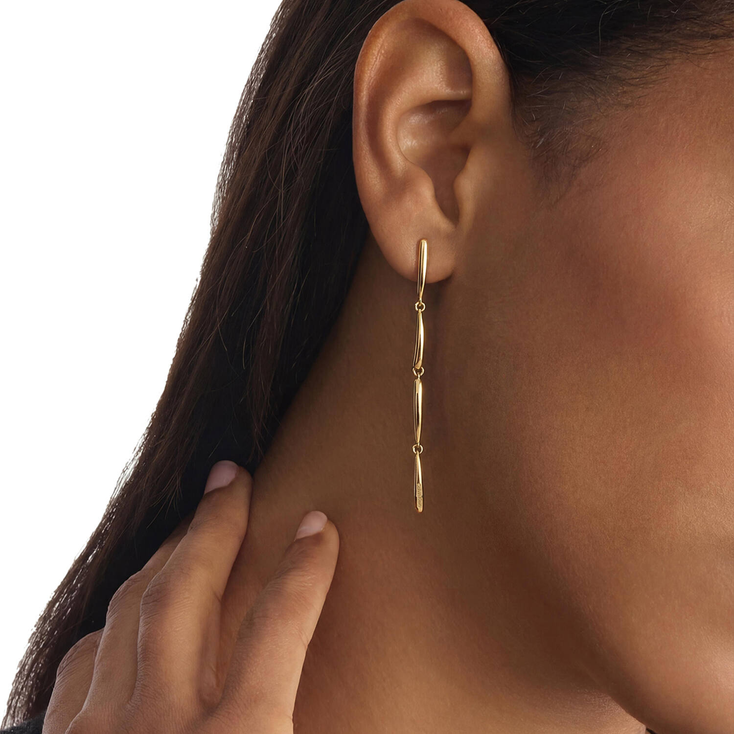  Boucles d'oreilles pendantes - Acier