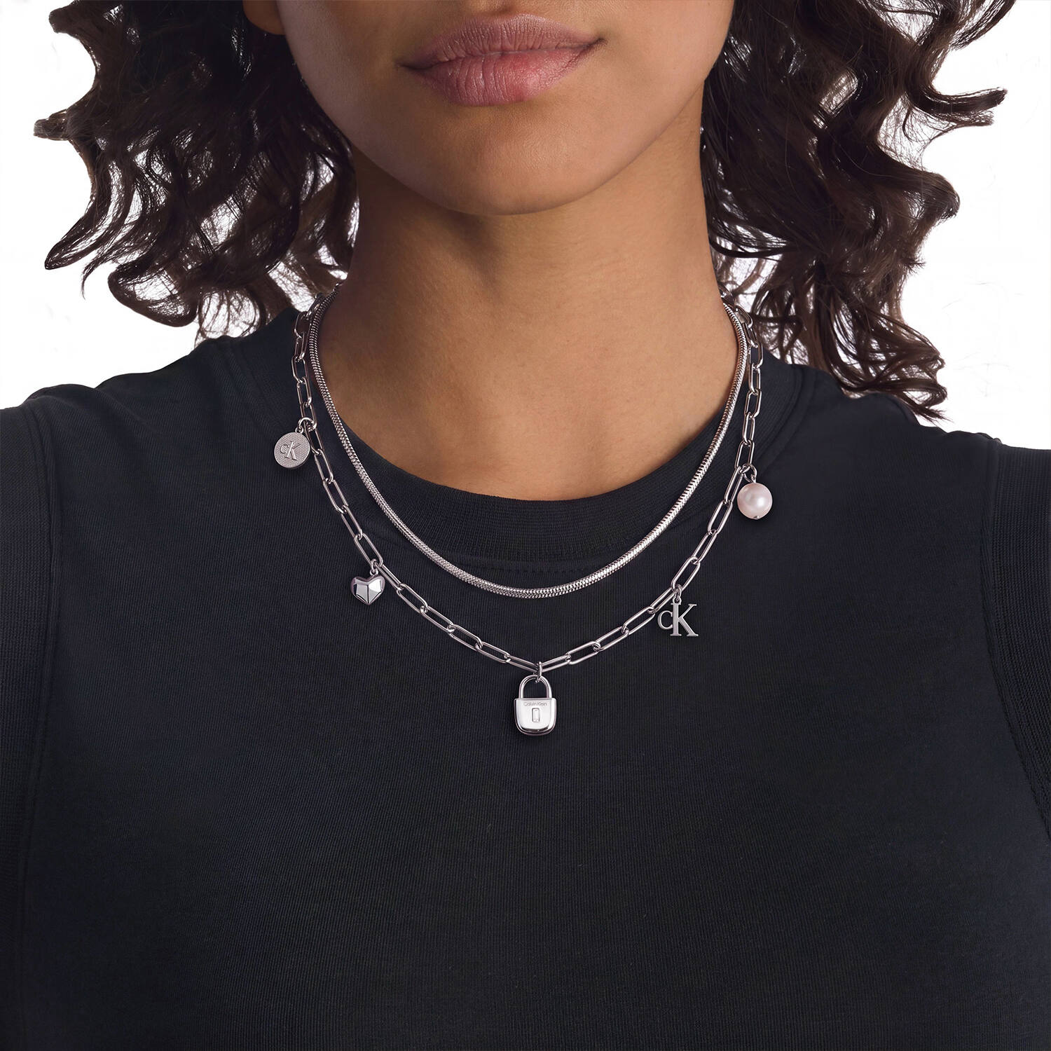 Link necklaces - Steel - 45cm