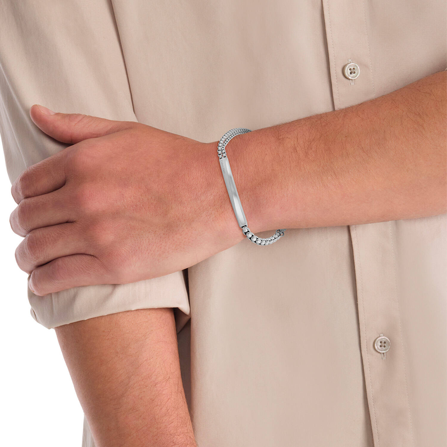  Bracelets à maillons - Acier - 19,5cm