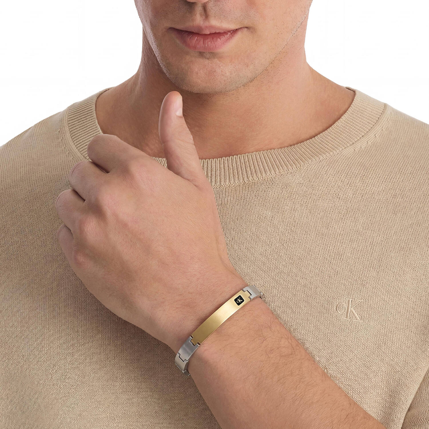  Gliederarmbänder - Stahl - 19,5cm