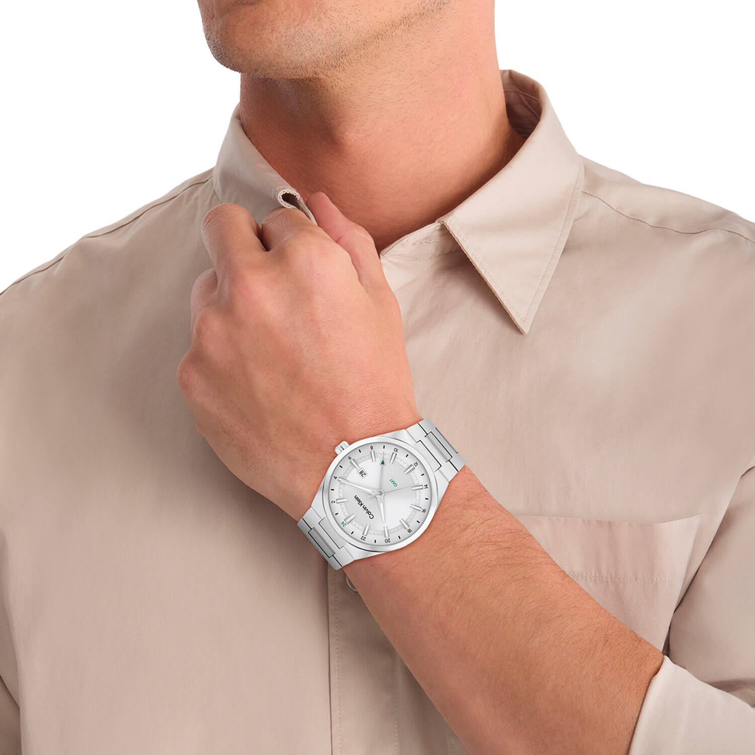  Distinguish GMT - Ø44 - Argenté