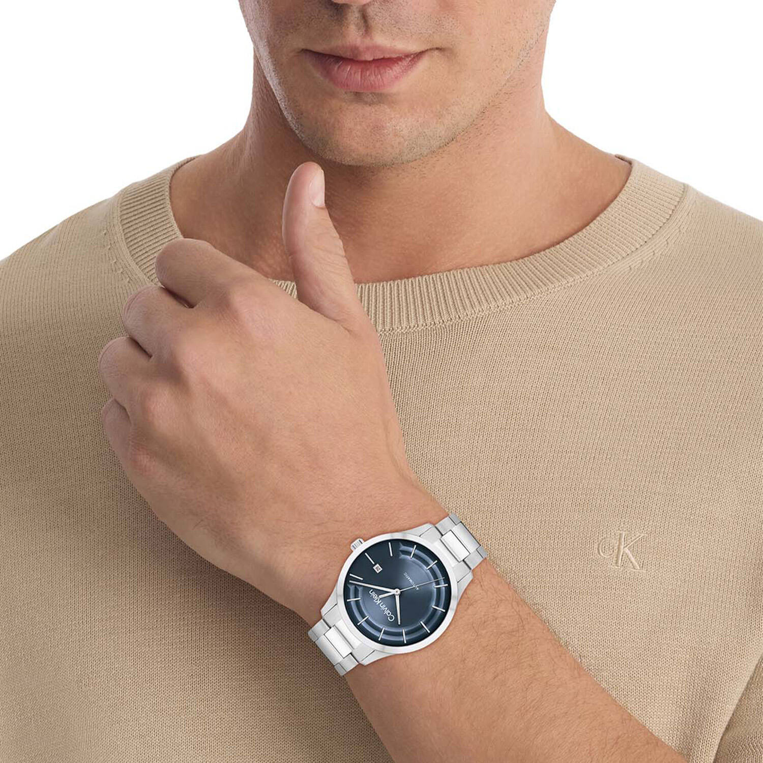  CK ICONIC AUTOMATIC - Ø40 - Argenté