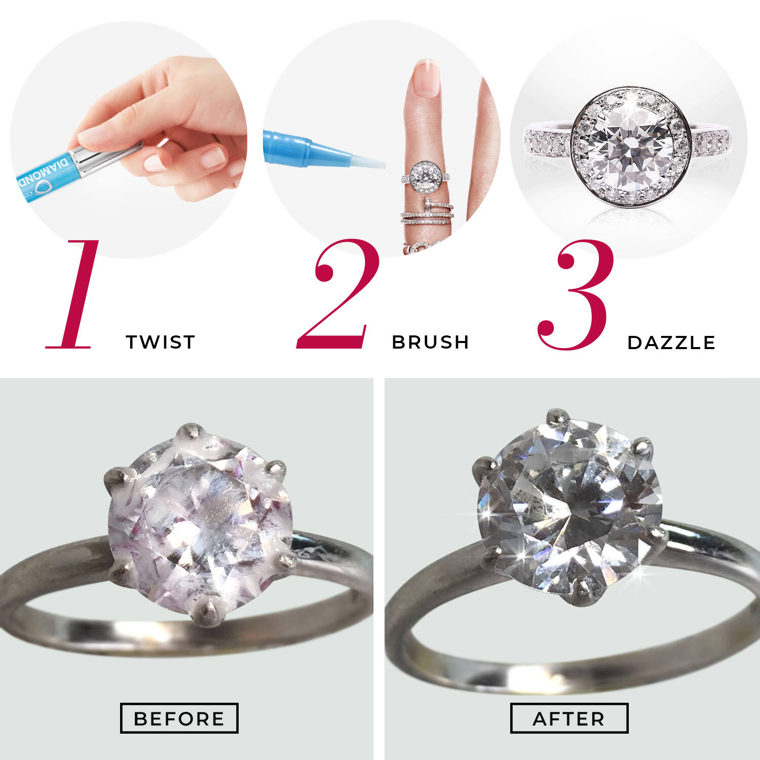 Reinigingspen Diamant - Per 6