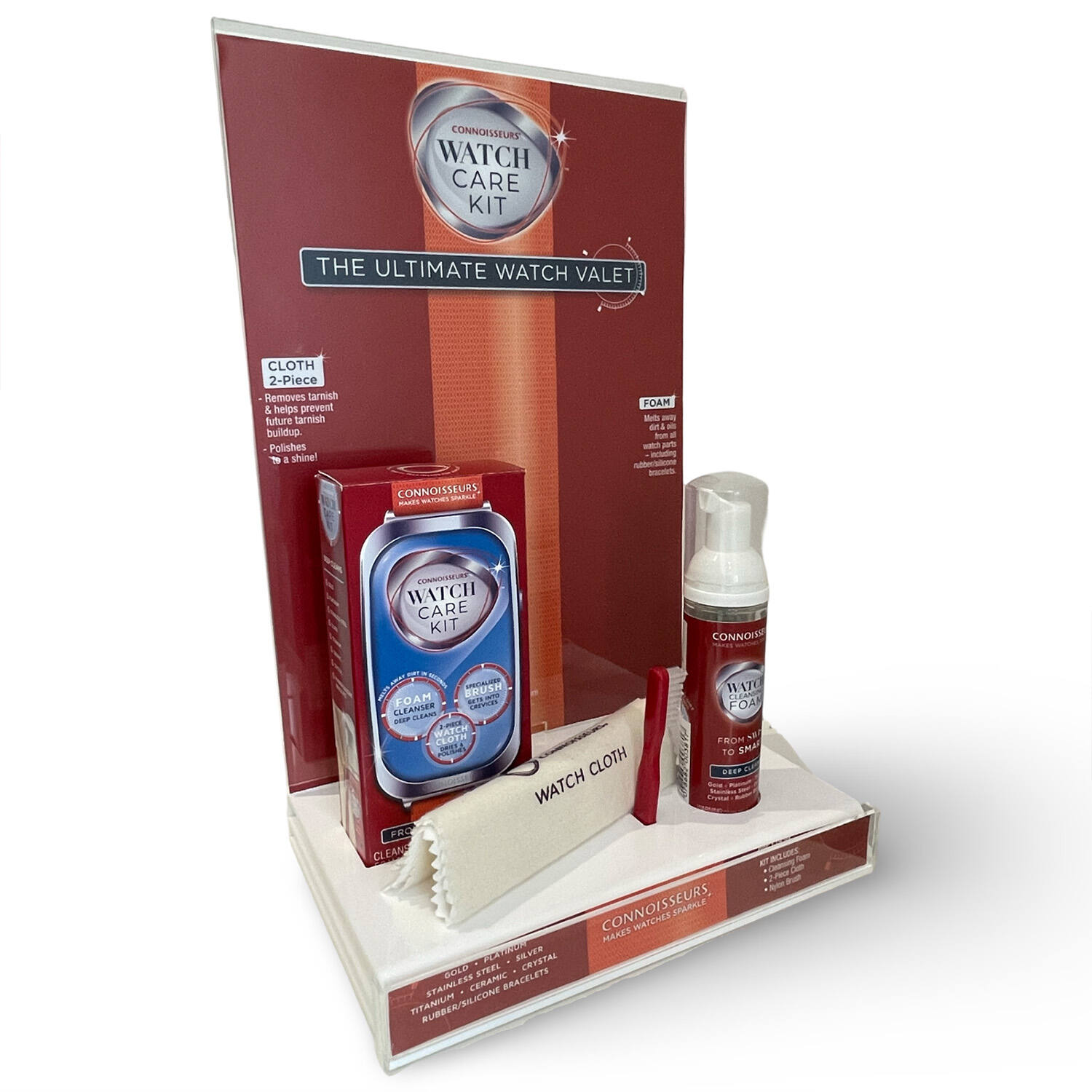 Horloge schoonmaak kit, per 6