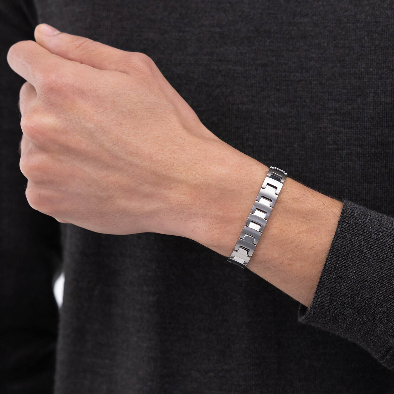  Gliederarmbänder - Stahl - 19cm