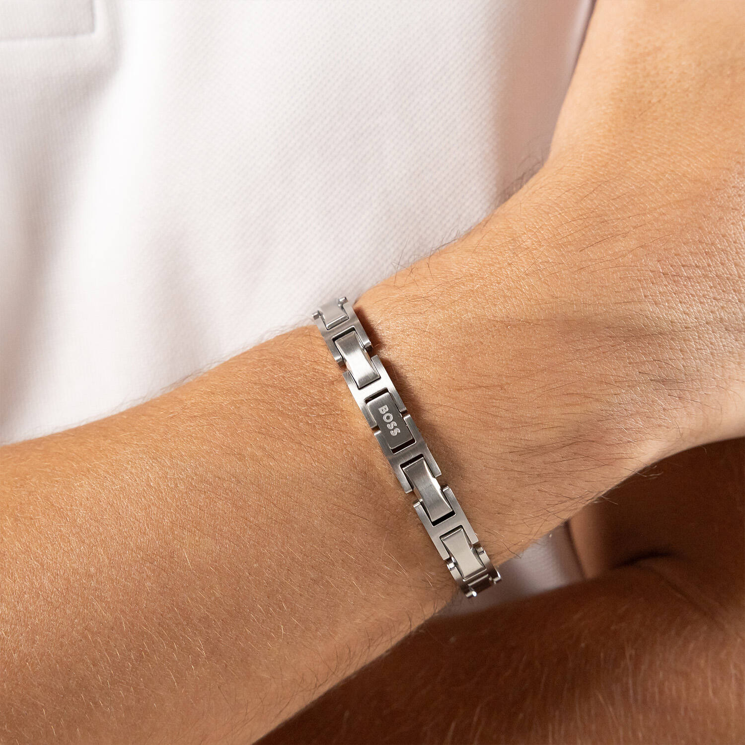  Bracelets à maillons - Acier - 19cm