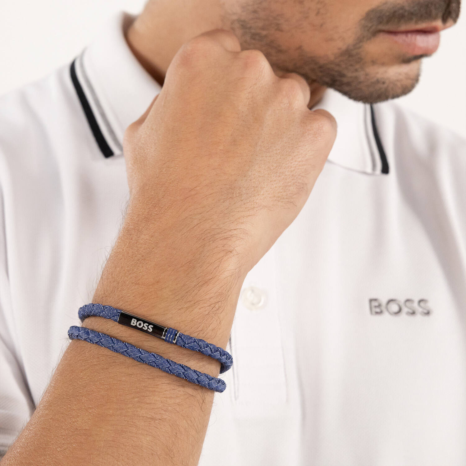   bracelet tressé - Plastique - 19cm