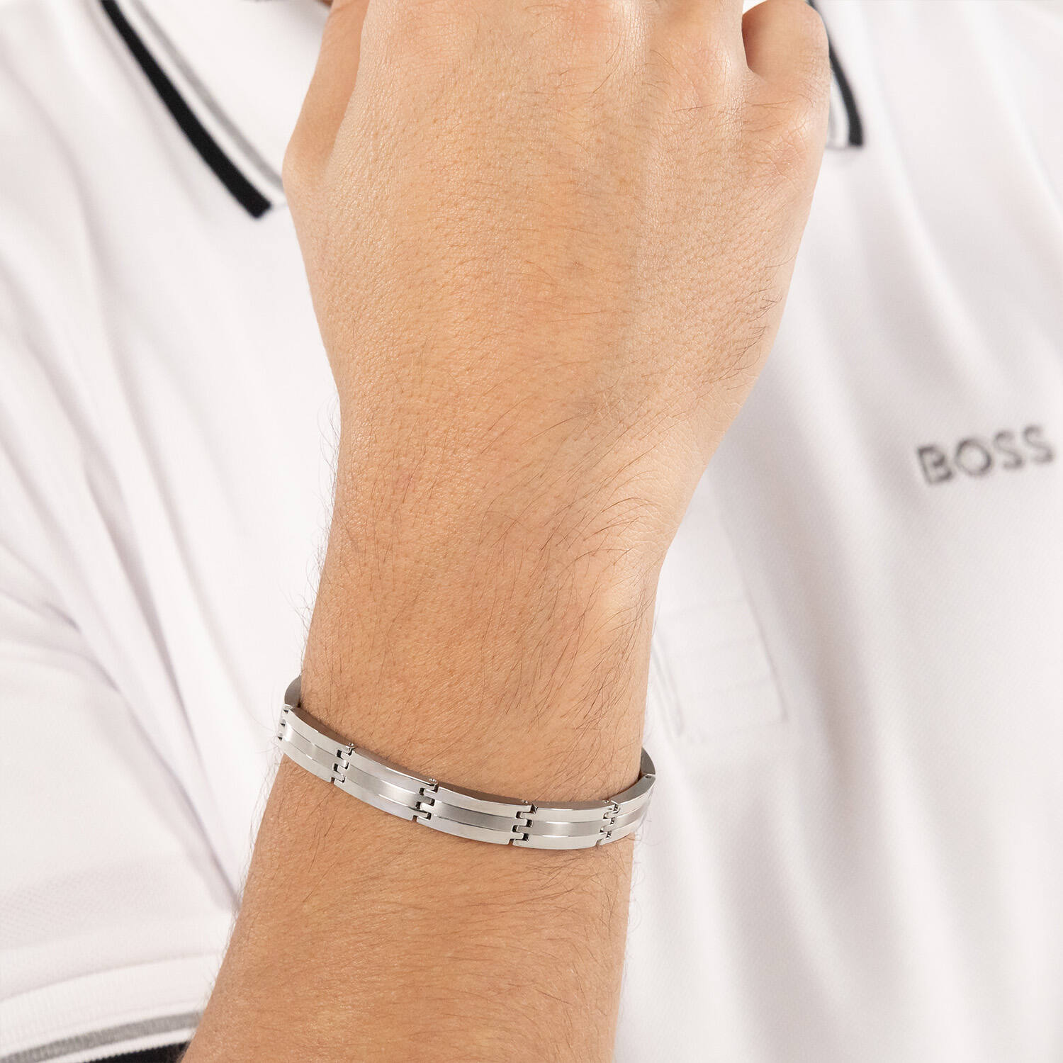  Gliederarmbänder - Stahl - 19cm
