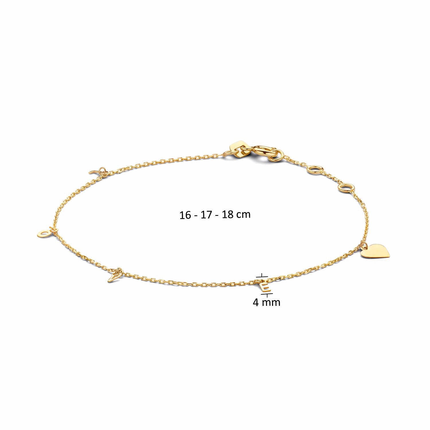L.O.V.E. Bracelet - 16-17-18cm - 585