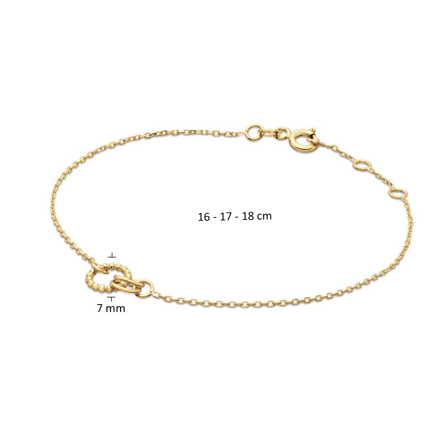 Castello Bracelet - 17-18-19cm - 585
