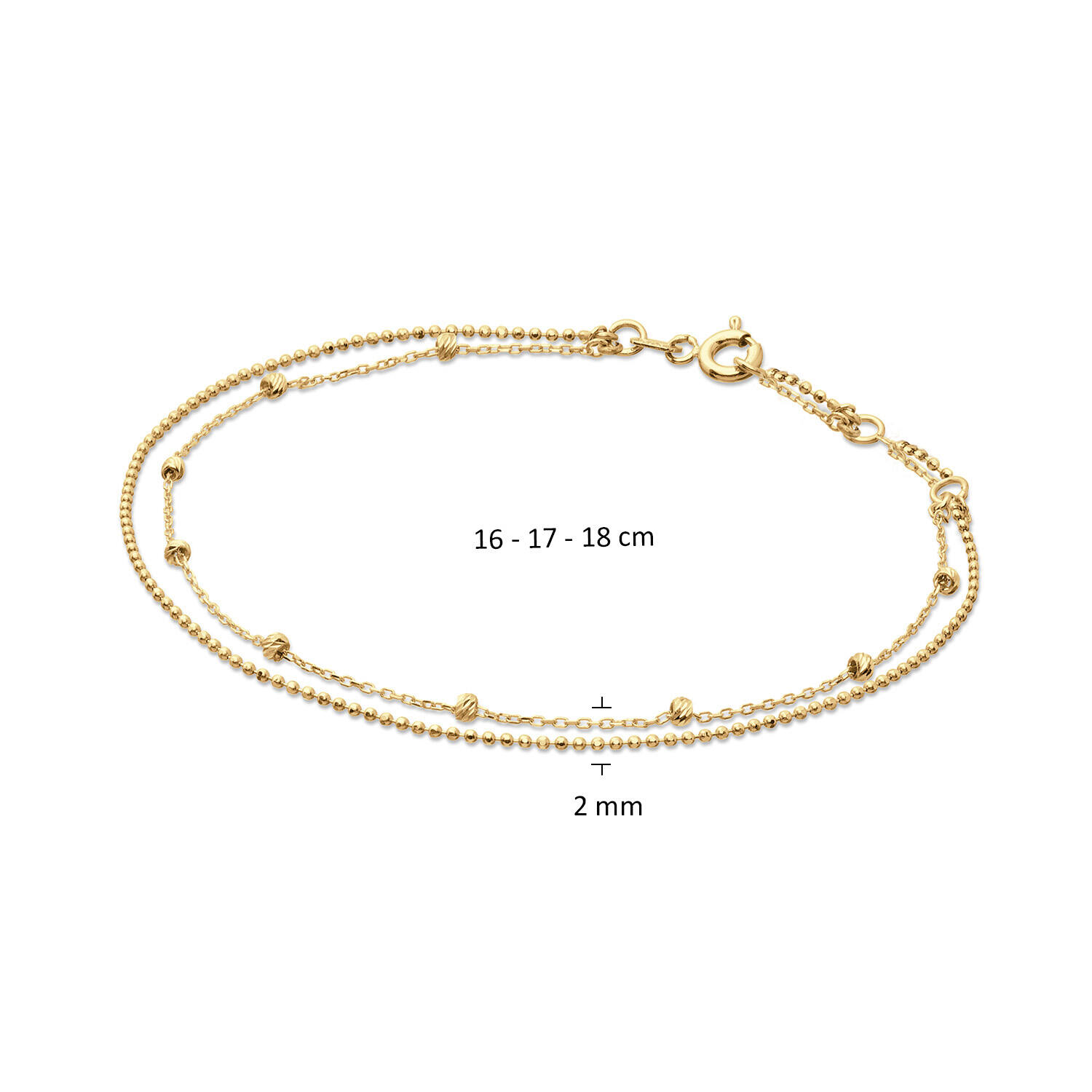 Marco Polo Bracelet - 16-17-18cm - 585