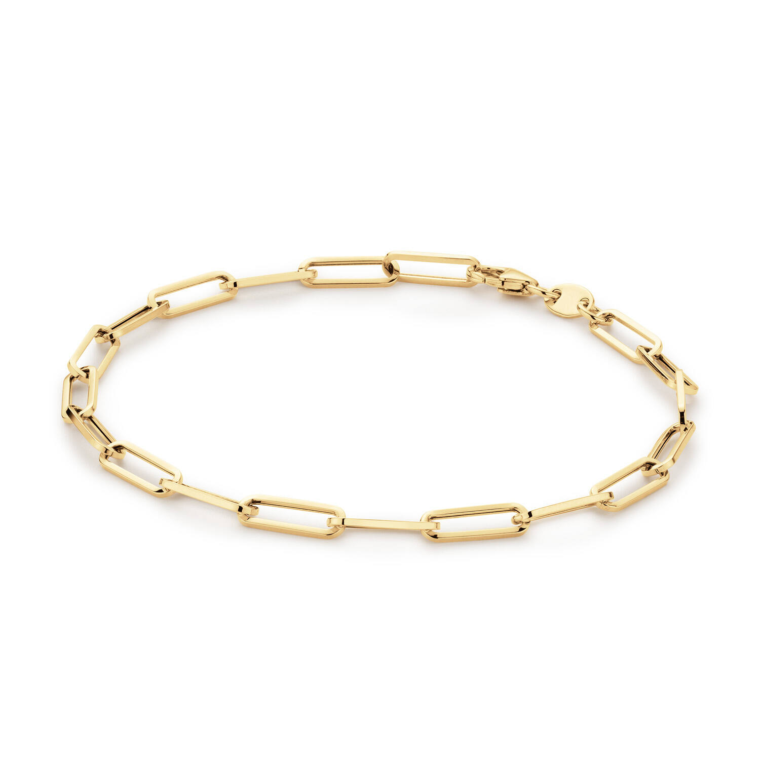 Elegant Boxlink Bracelet - 19cm - 585