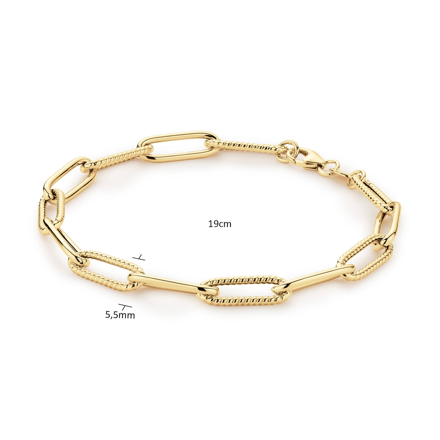 Tres Chic Boxlink Bracelet - 19cm - 585