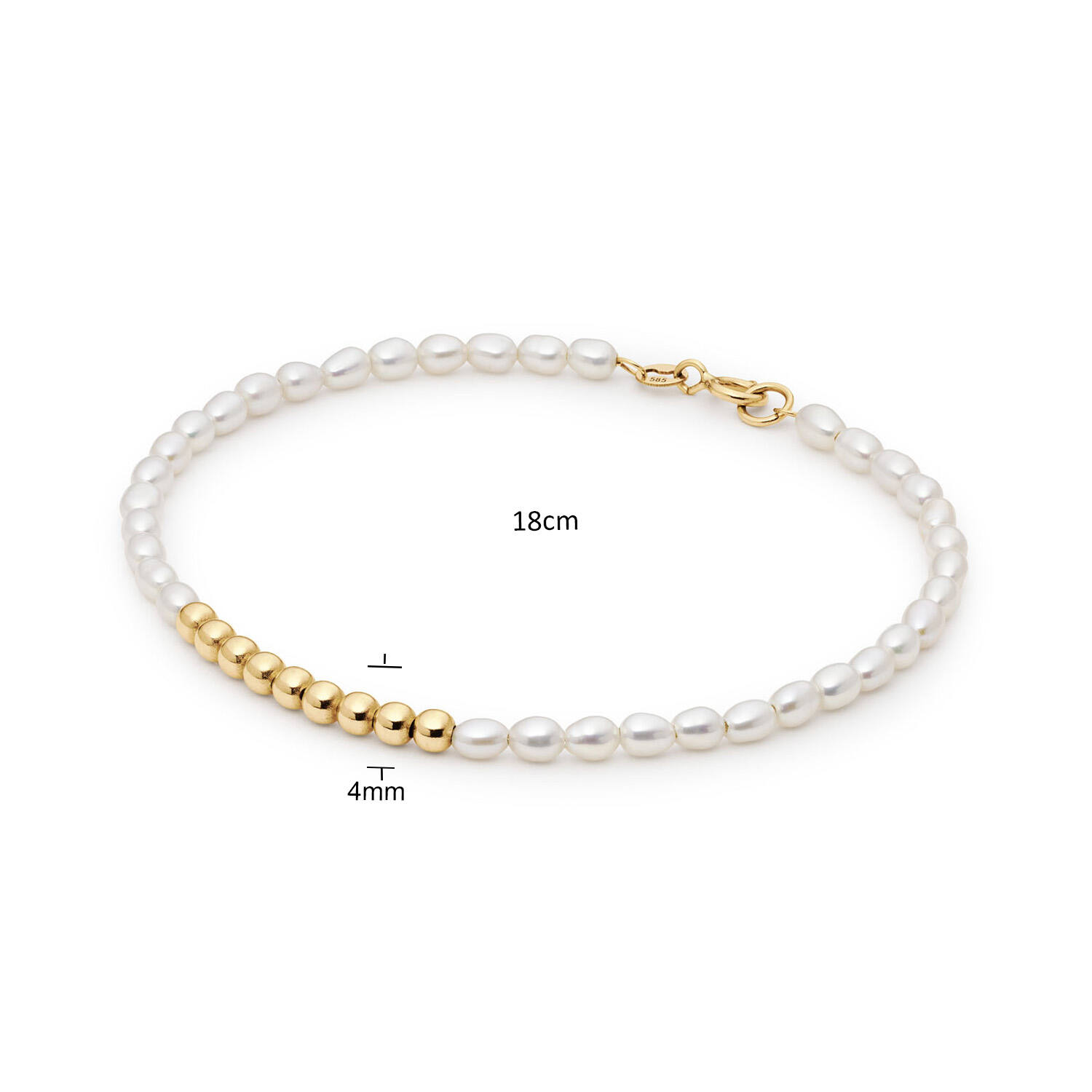 St-Tropez Pearl Bracelet  - 18cm - 585