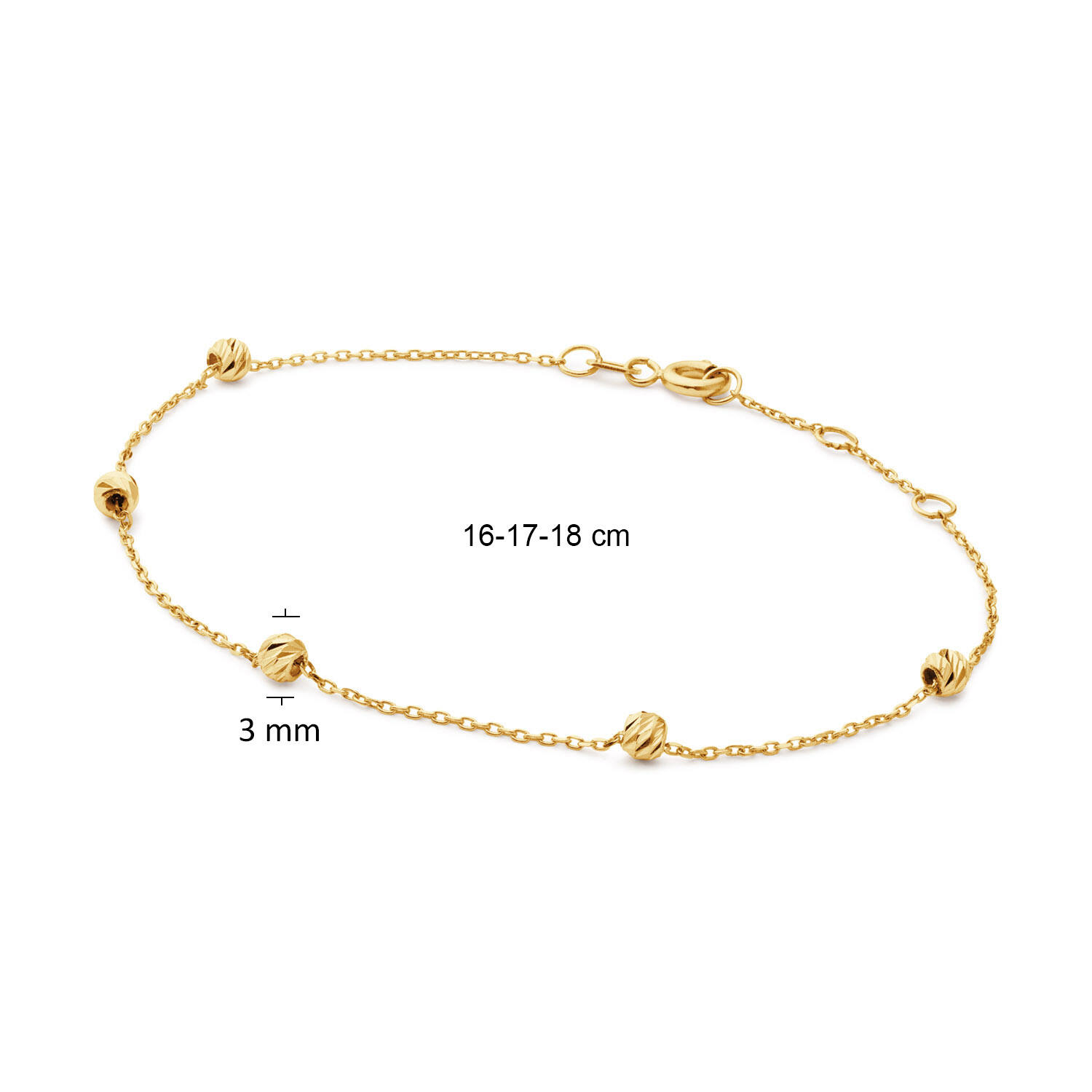 Jackie Rembrandt Bracelet - 16-17-18cm - 585