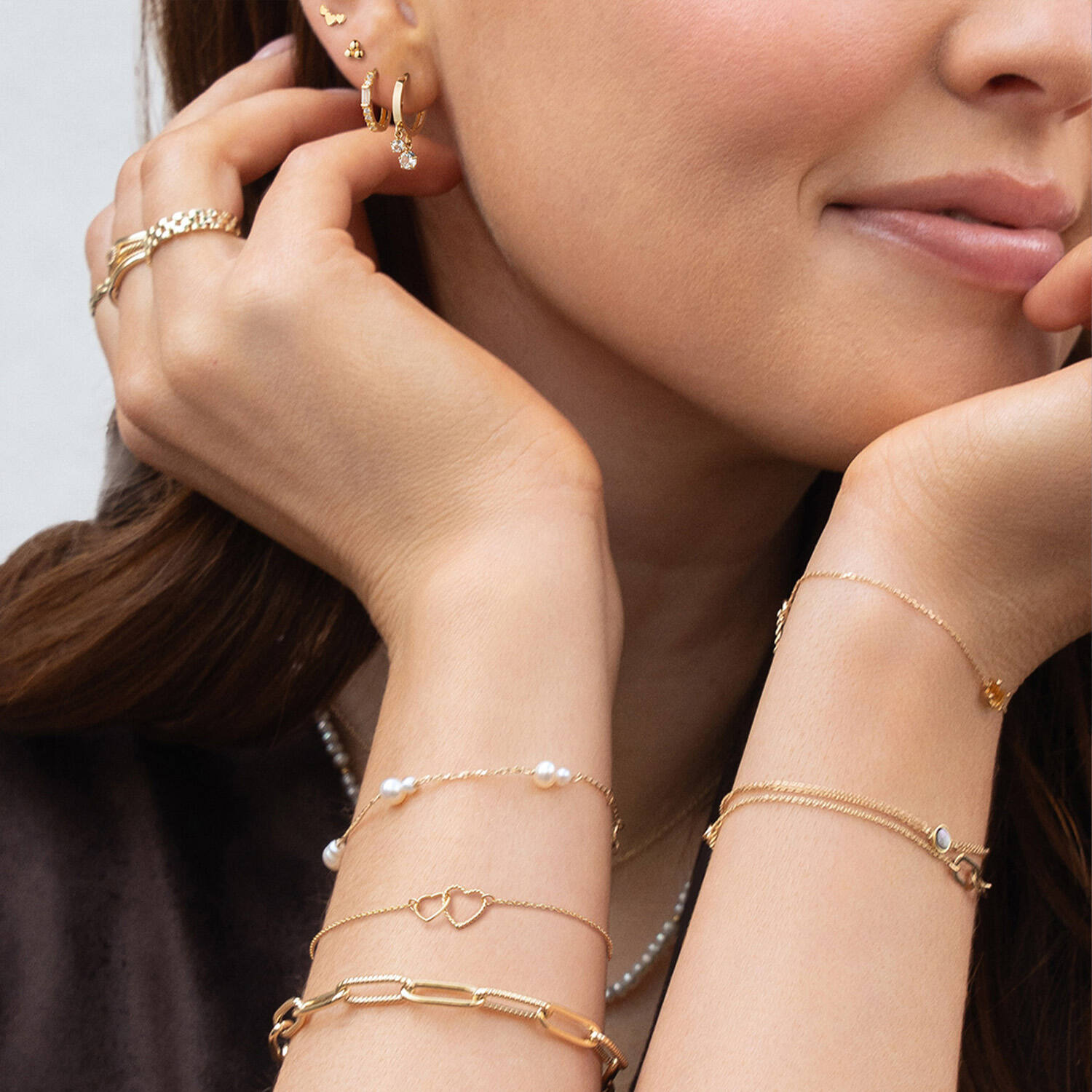 Jackie Connected Love Bracelet - 16-17-18cm - 585