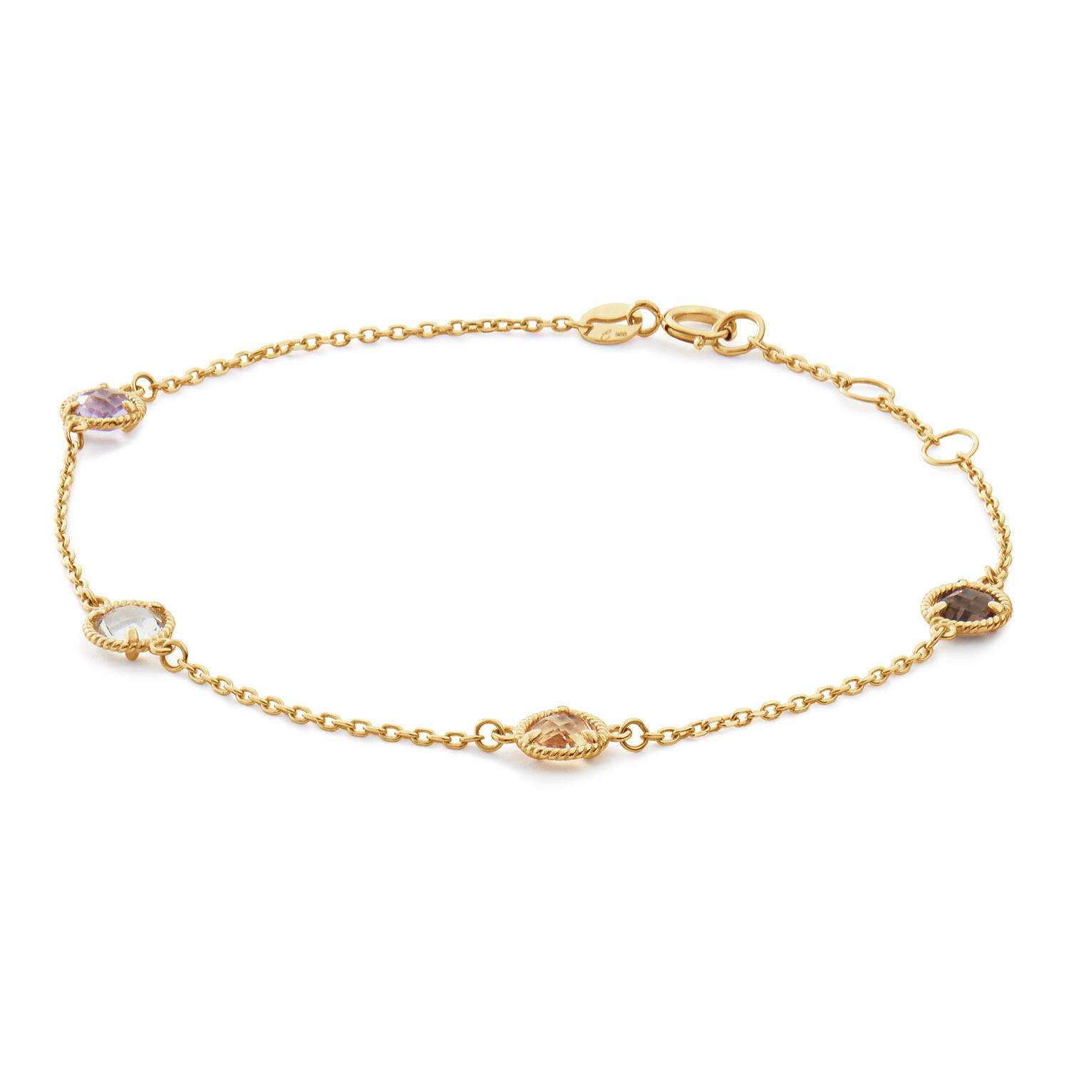 Mosaic Gemstone Bracelet - 16-17-18cm - 585