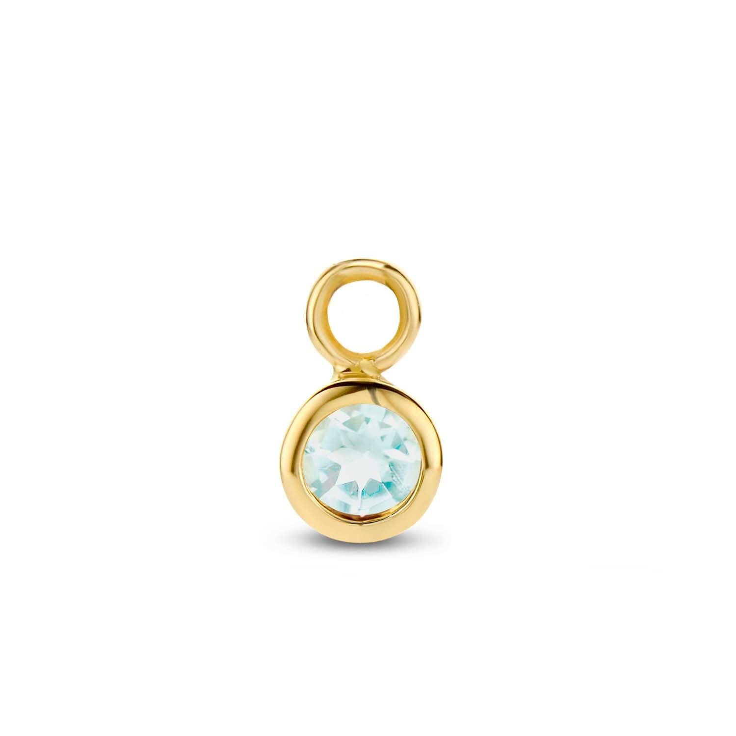 London Blue Topaz Earcharm - 7x3mm - 585