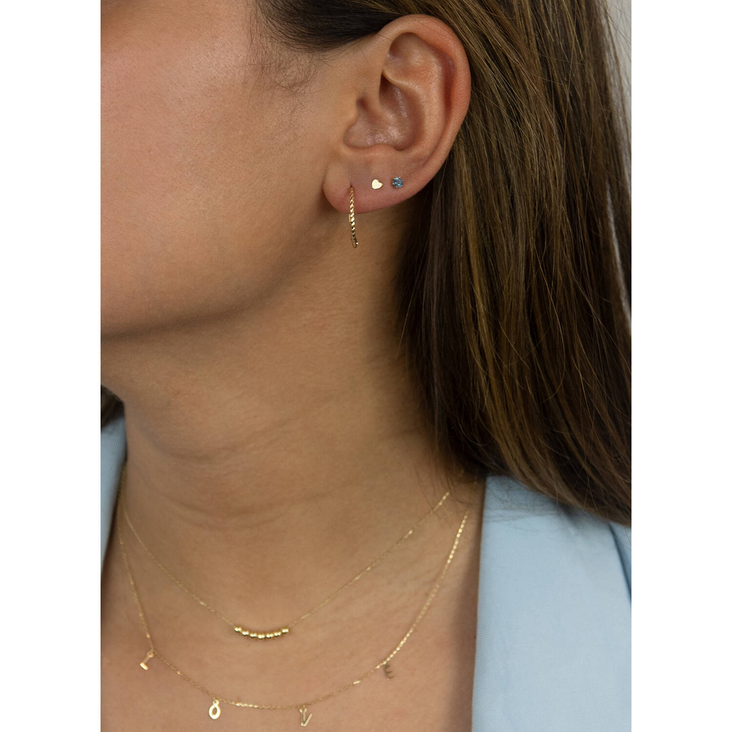 Mini Heart Studs - 3mm - 585