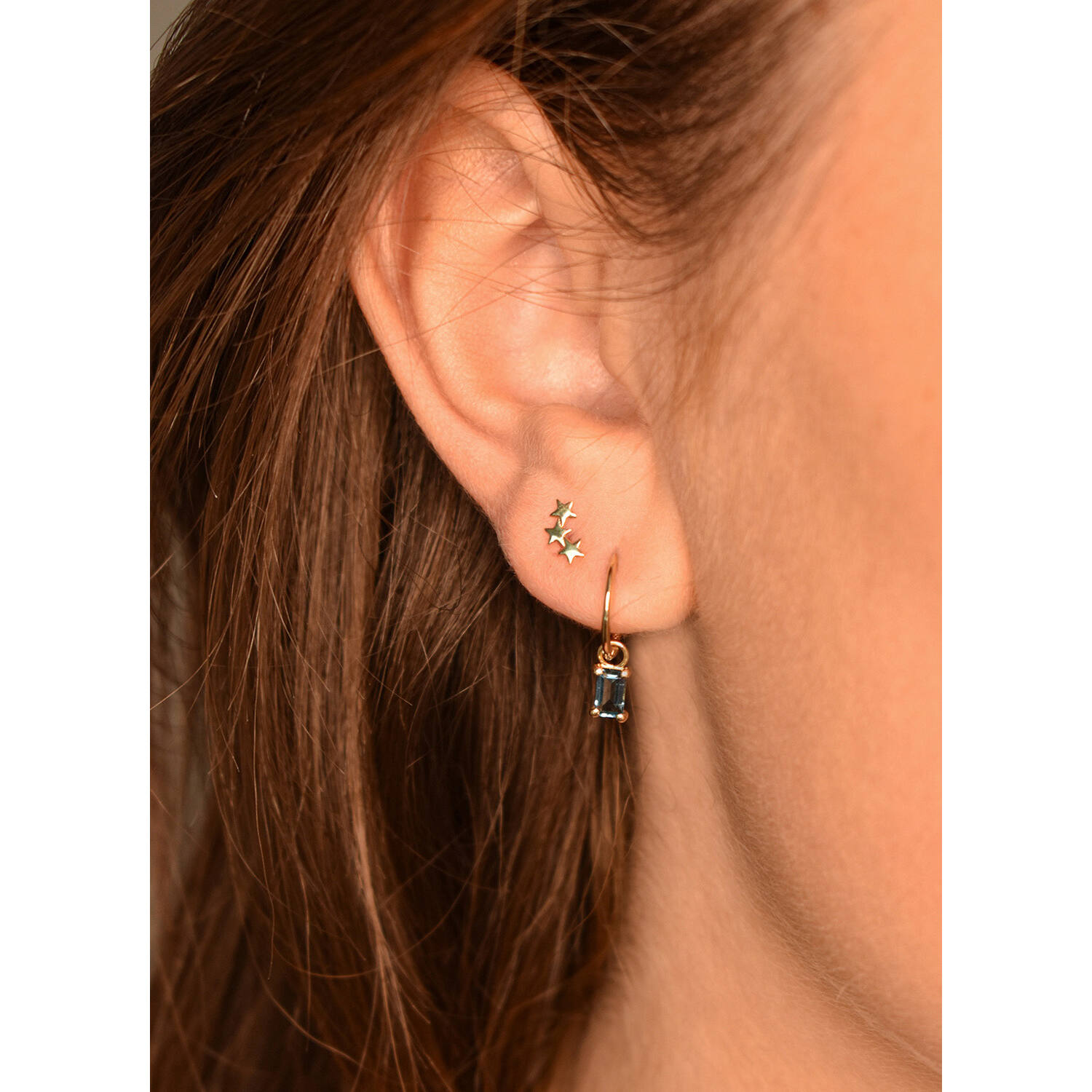 Triple Star Studs - 7mm - 585