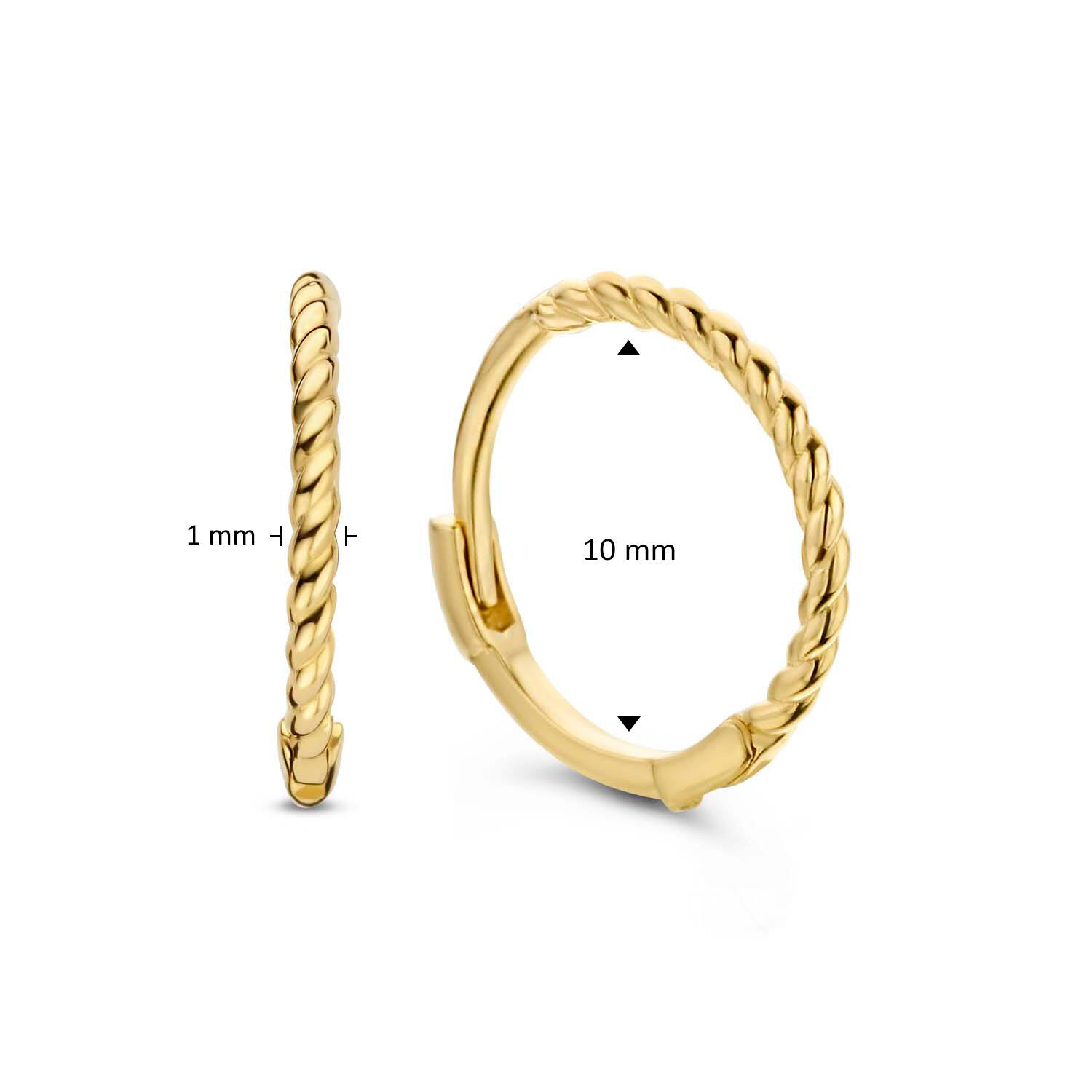 Twist Hoops - 10mm - 585