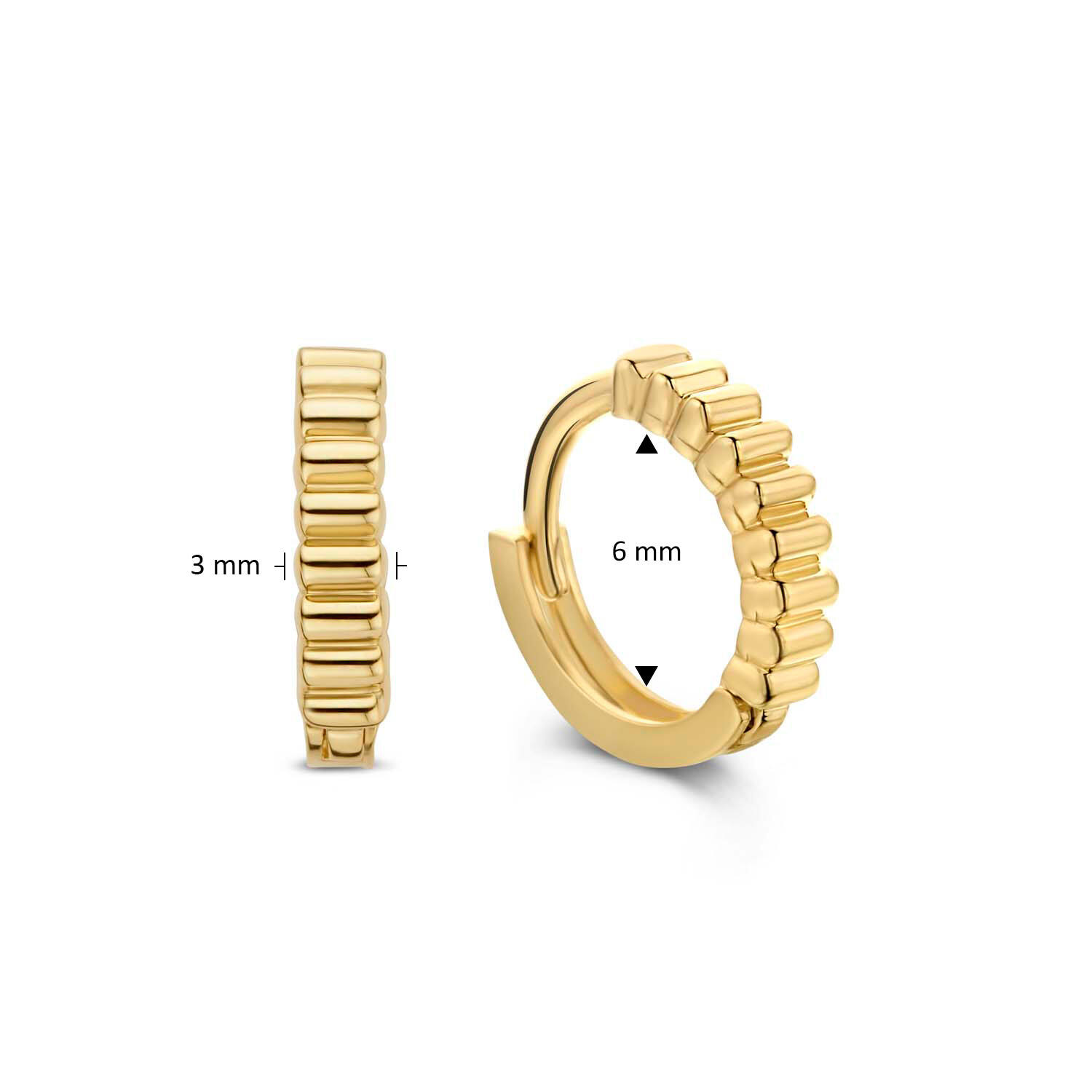Ridge Hoops - 8mm - 585