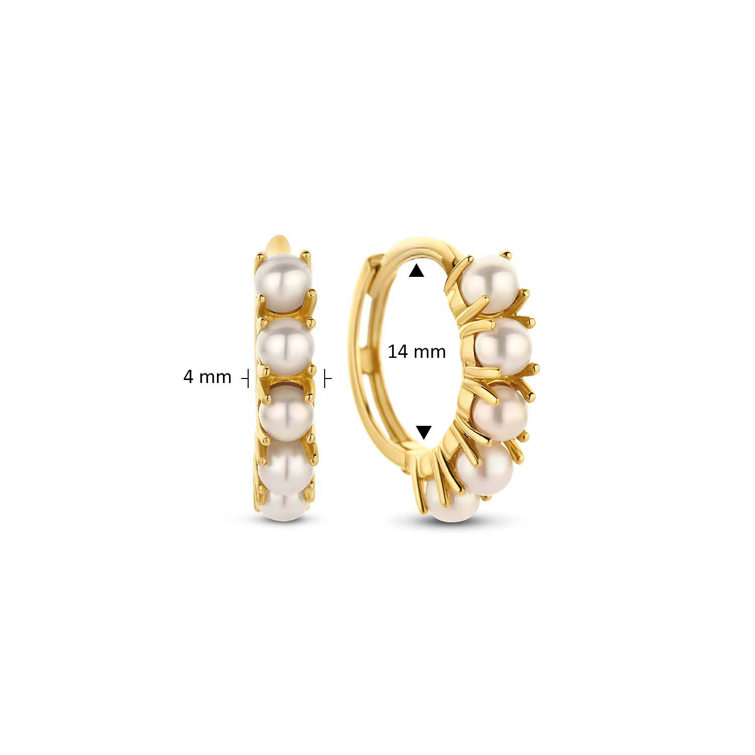 Pearls Amalfi Earrings - 14mm - 585