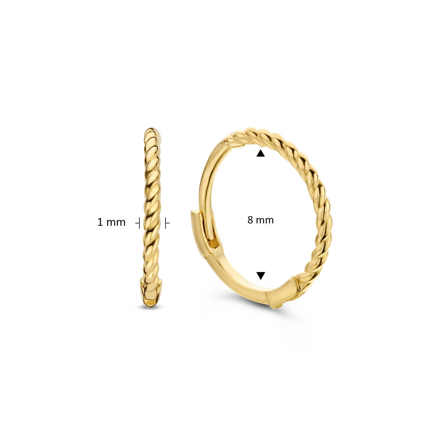 Twist Hoops - 8mm - 585