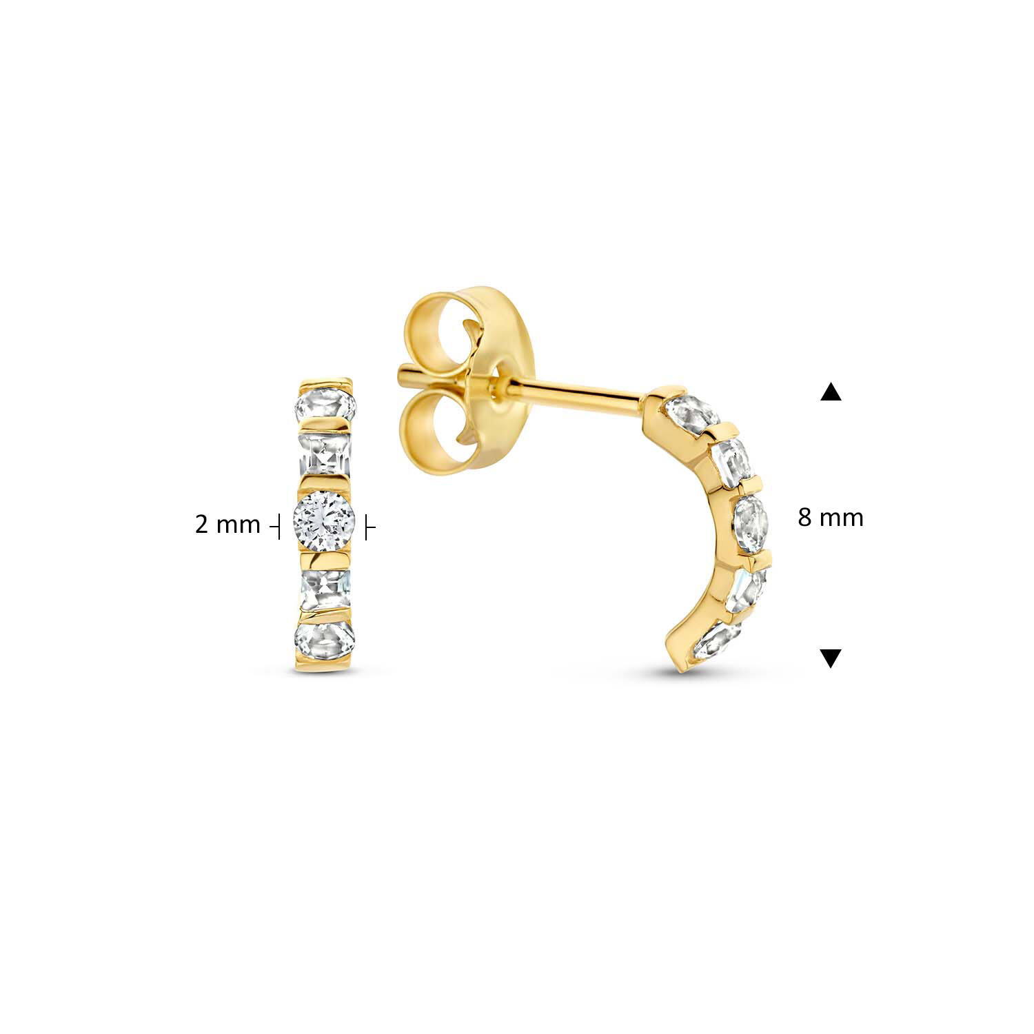 Gaudí Variado Topaz Studs - 7,5mm - 585