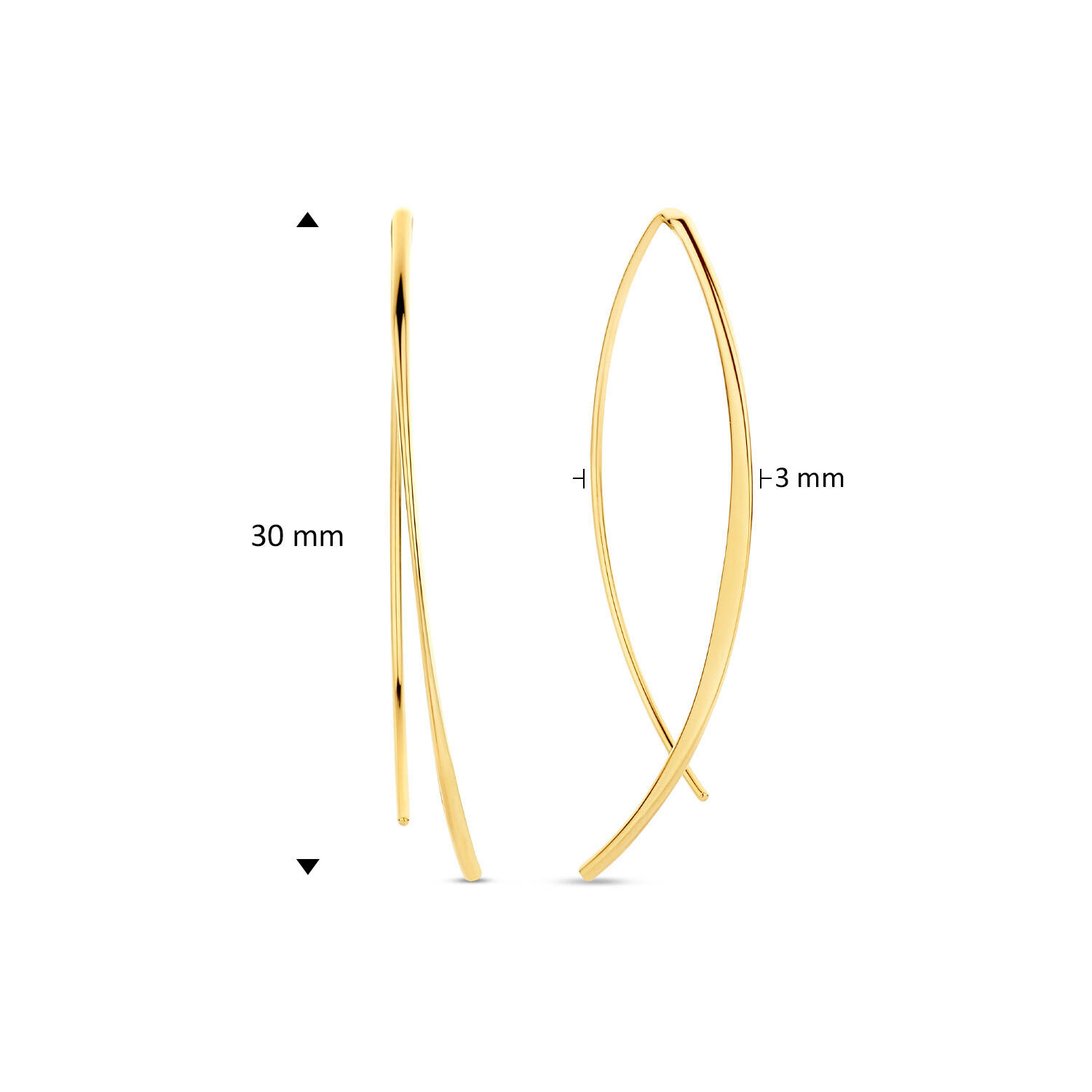 Mayfair Earrings - 4cm - 585