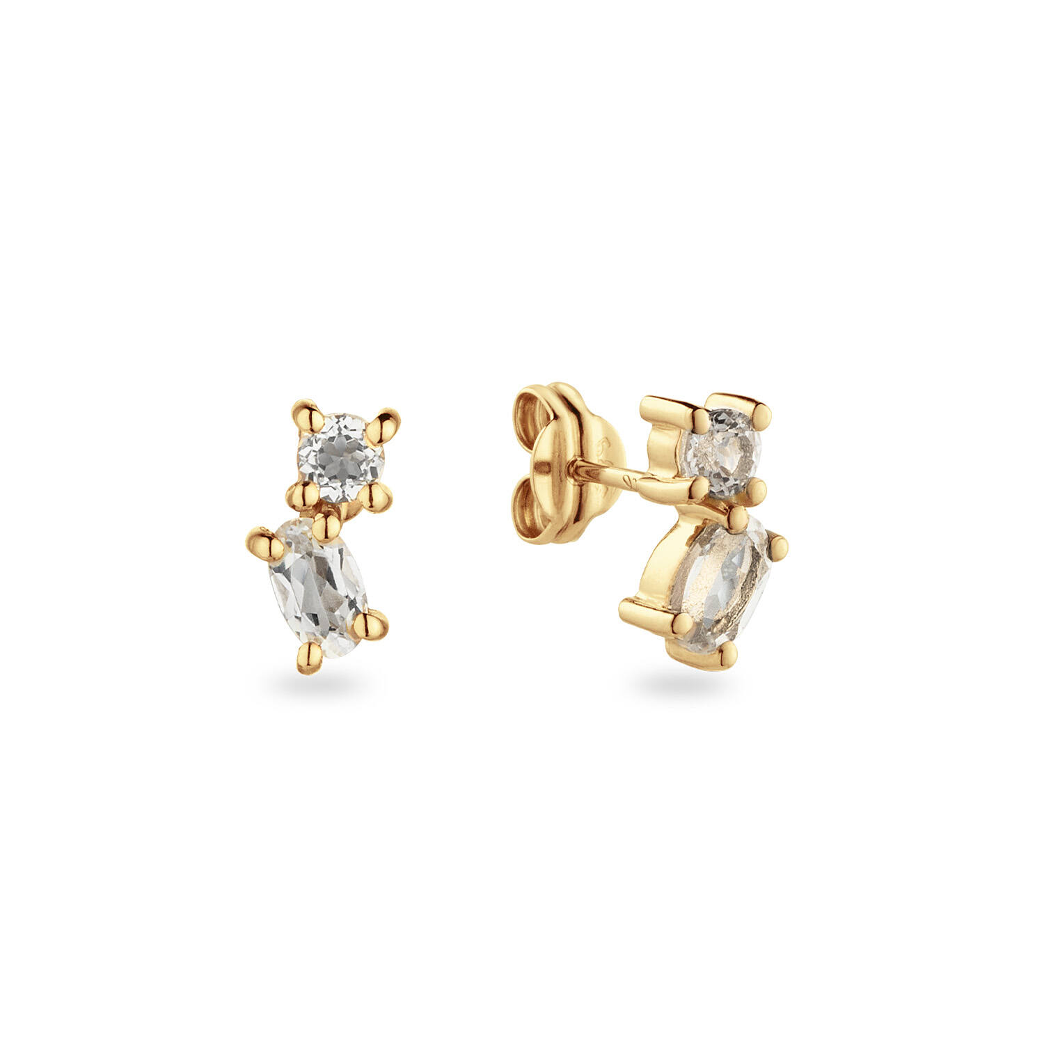 Festive Sparkling Studs - 1cm - 585