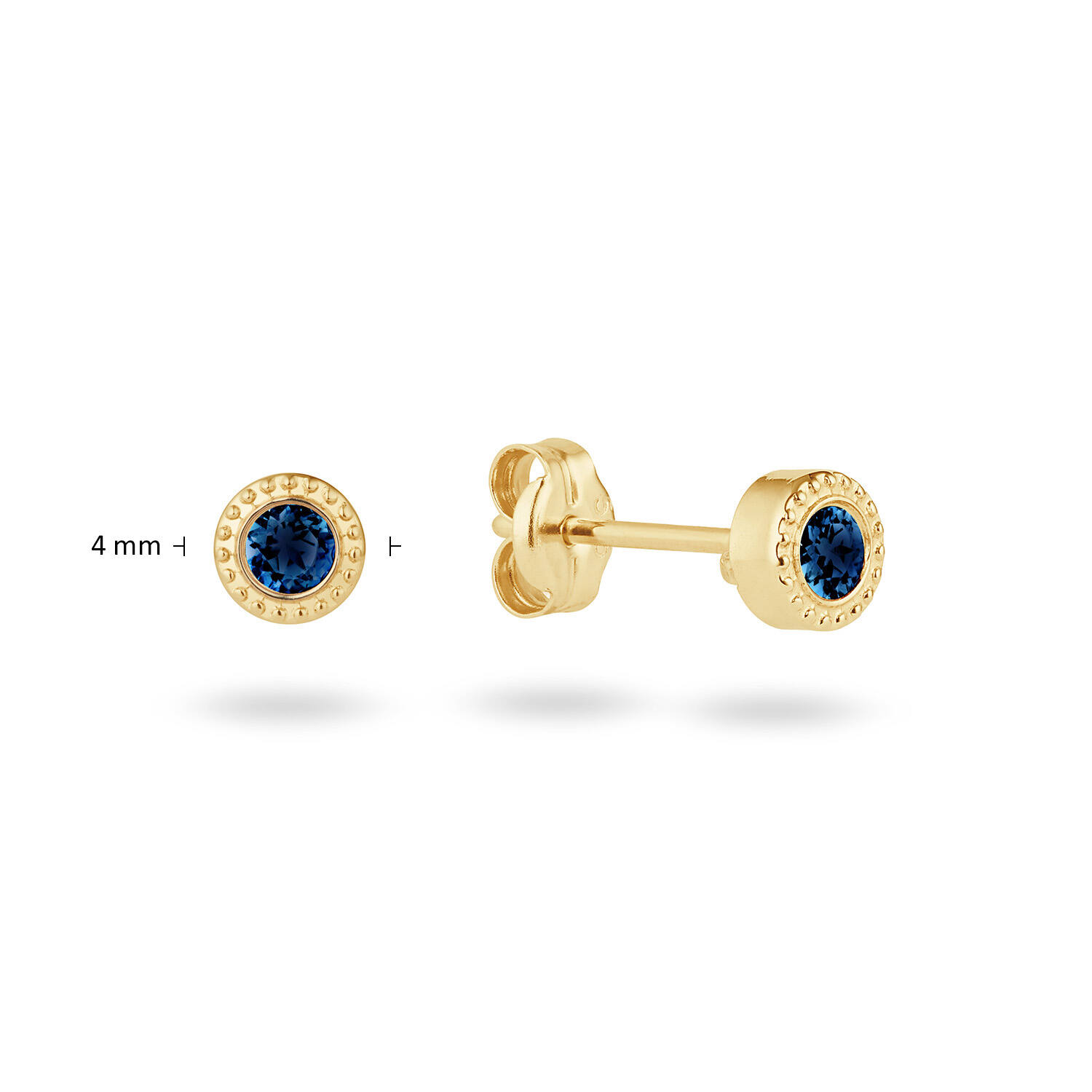 Kirstenbosch London Blue Topaz Studs - 4mm - 585