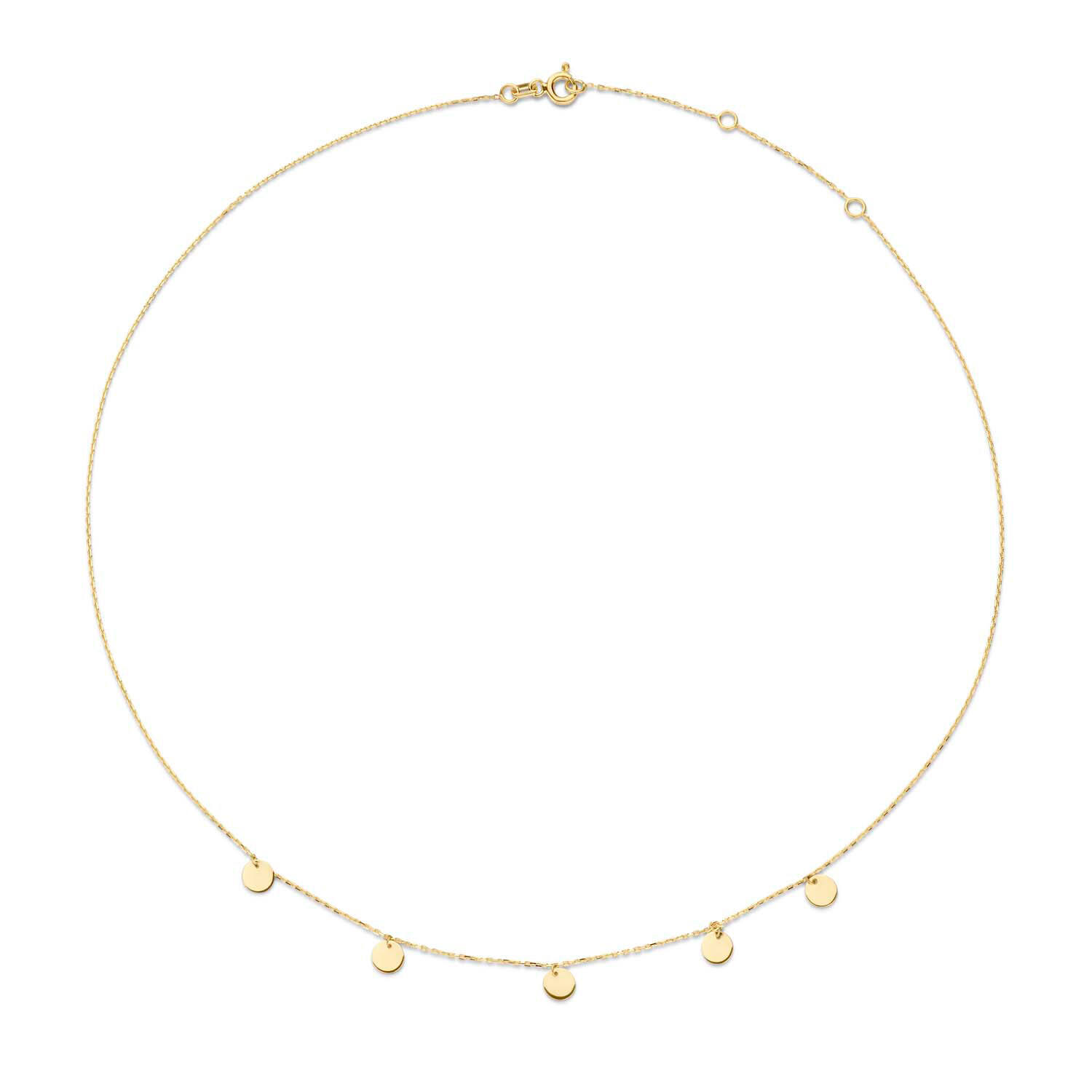 Discs Necklace - 5mm - 40-42,5-45cm - 585