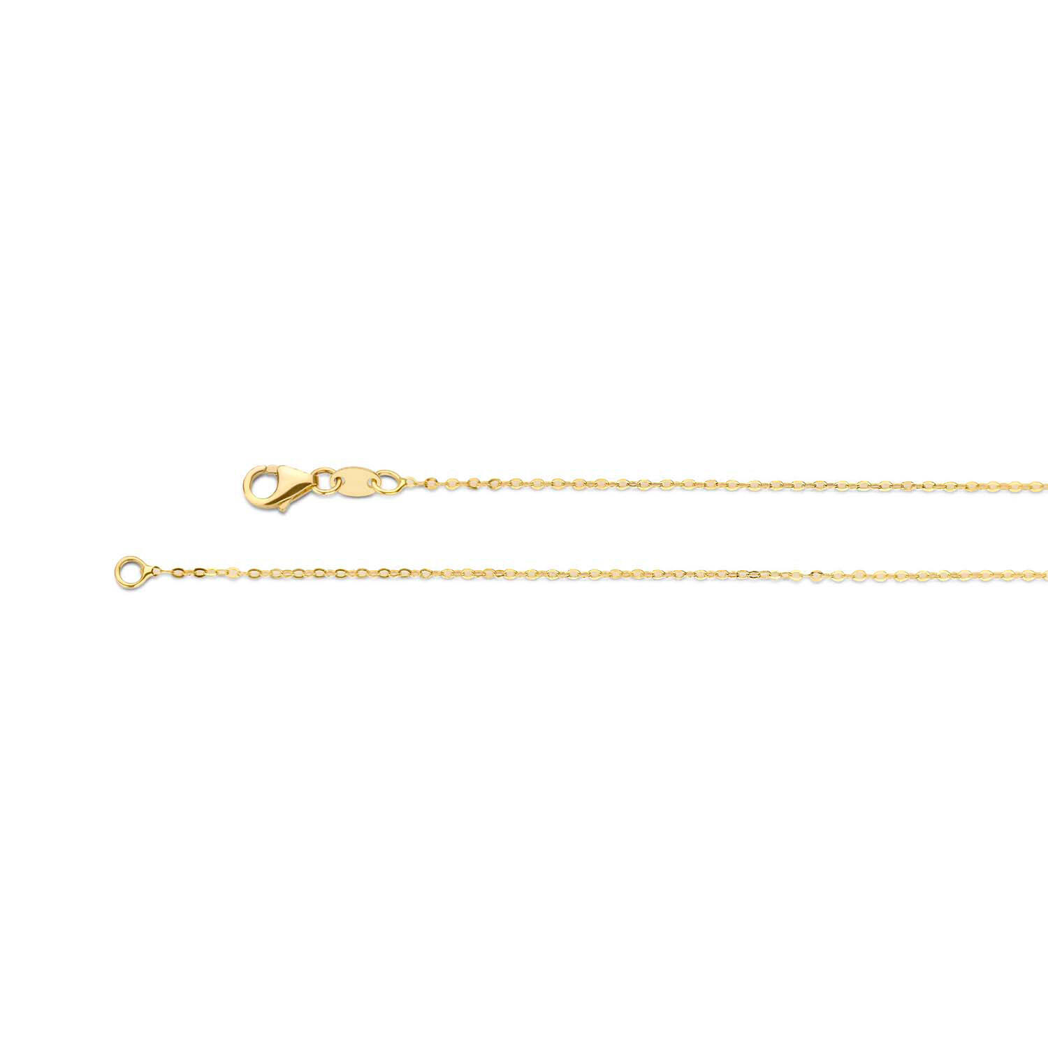 Plain Heart Necklace - 4,7x5mm - 38-40-42cm - 585