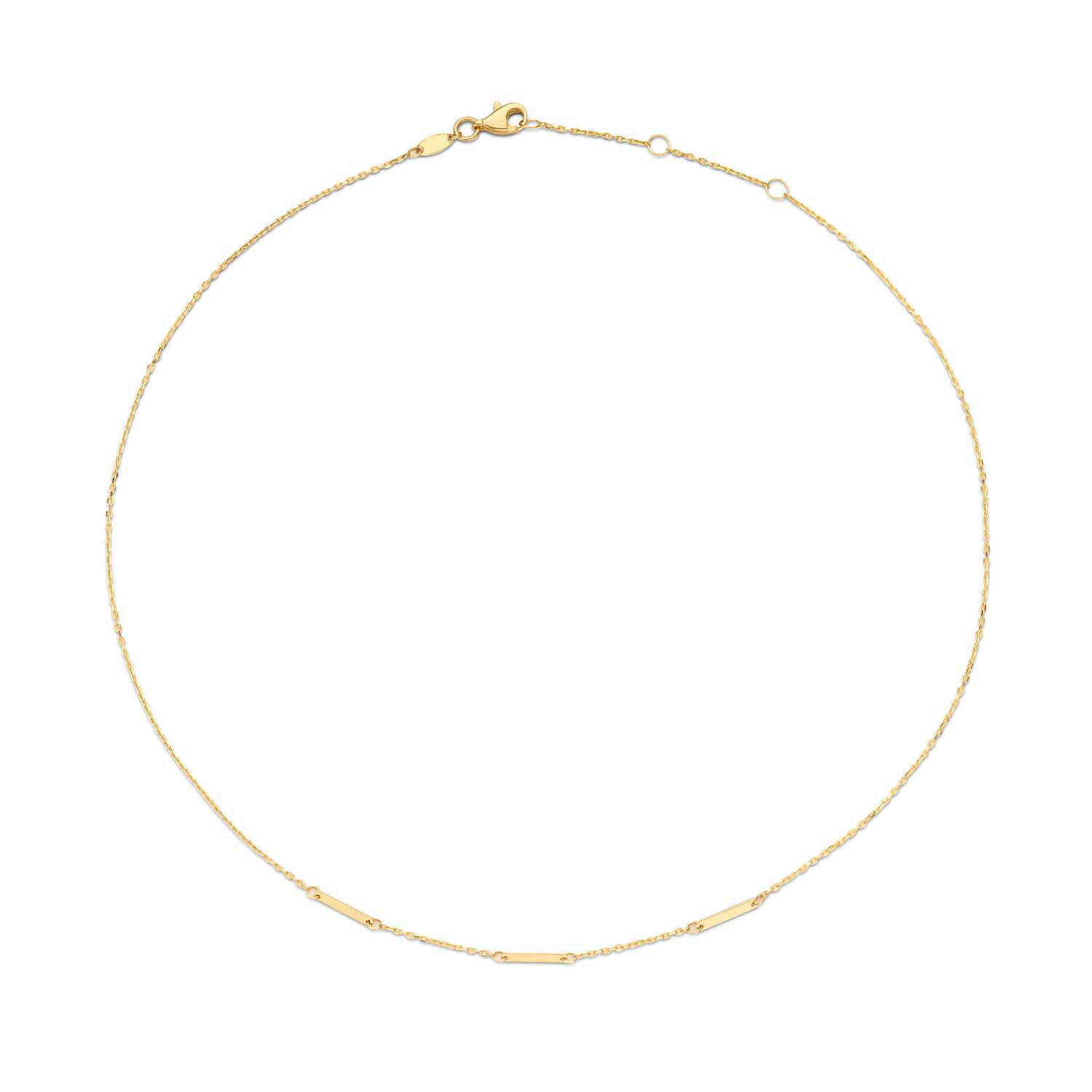 Triple Bar Necklace - 38-40-42cm - 585