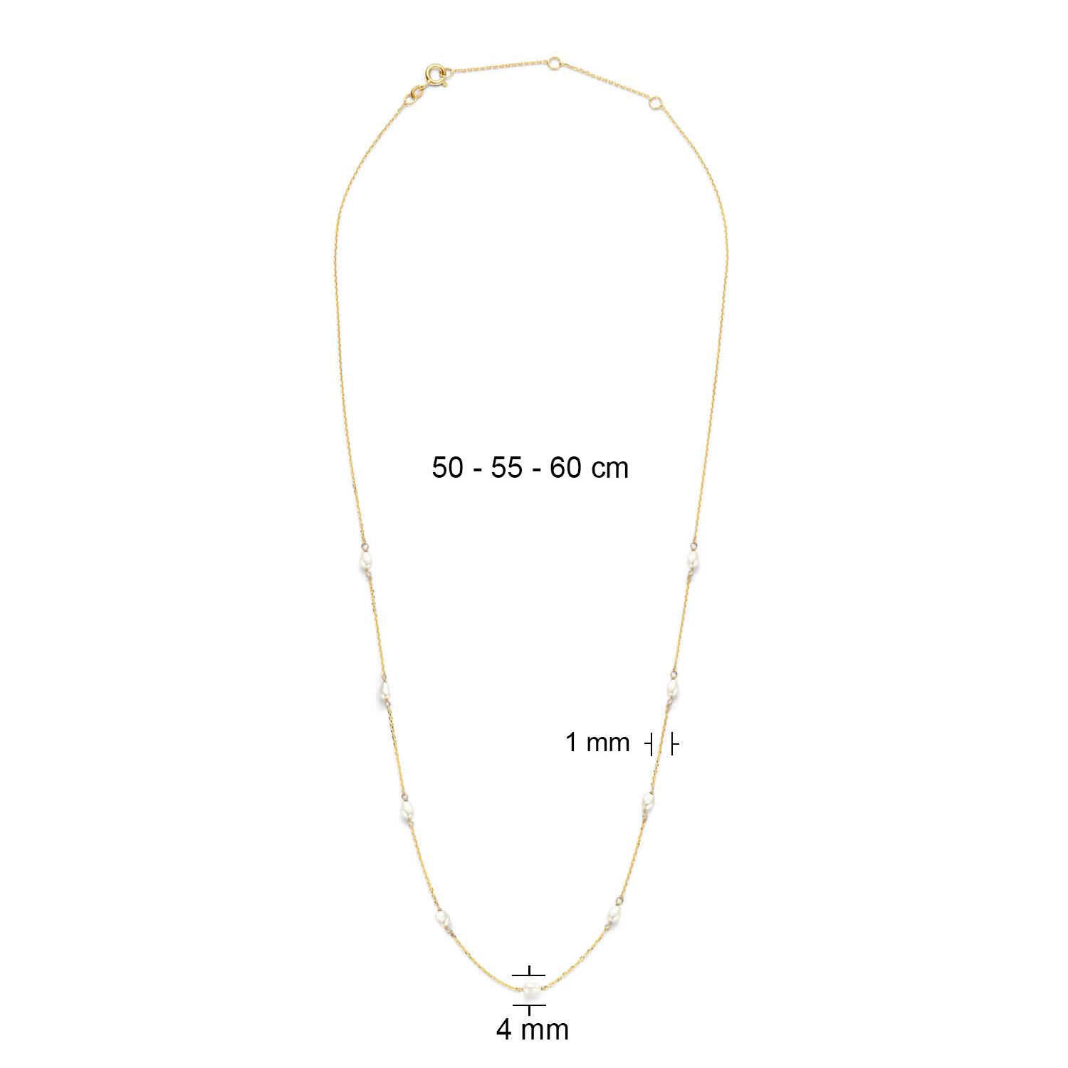 Pearls of Amalfi Necklace - 3,5mm - 50-55-60cm - 585