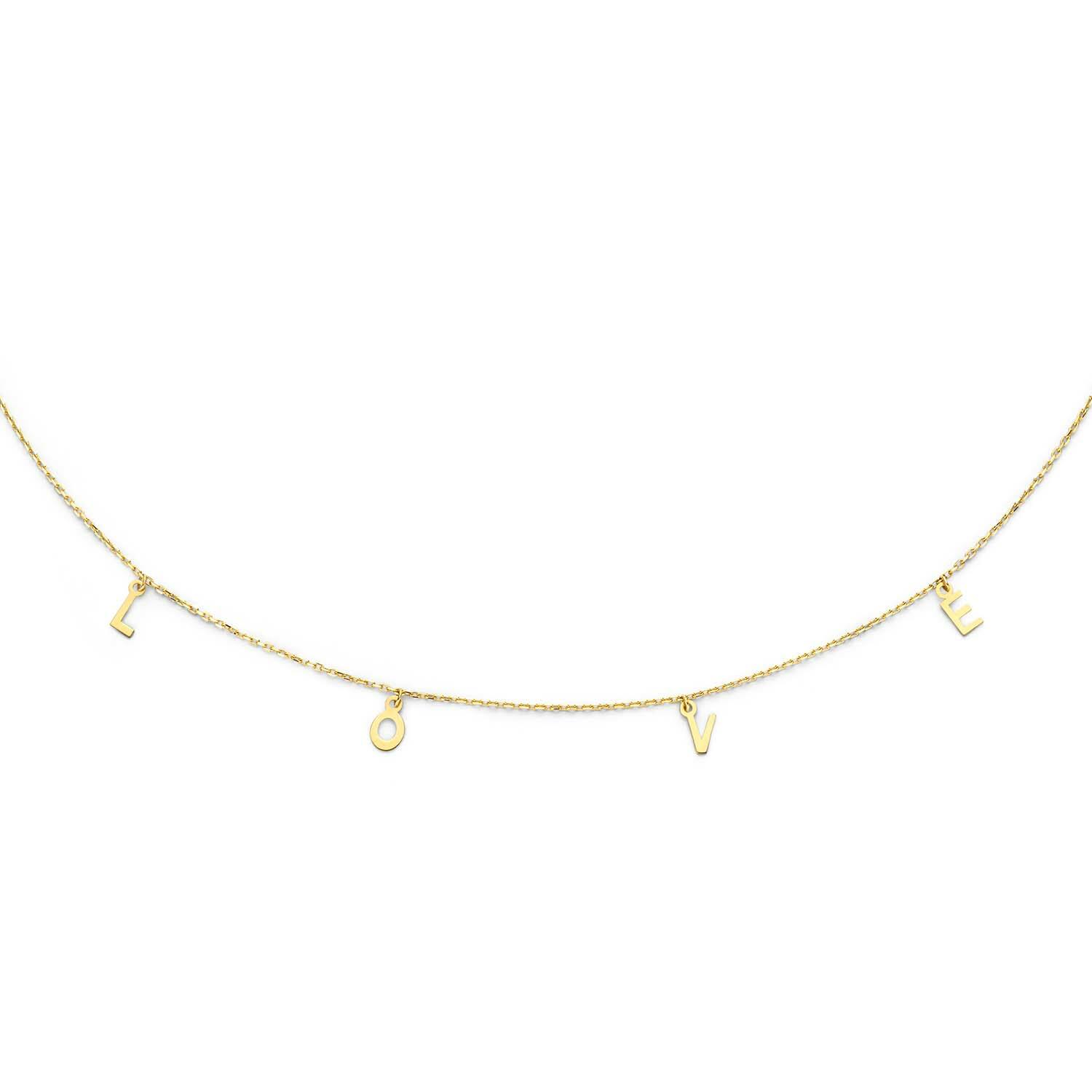 L.O.V.E Necklace - 40-42,5-45mm - 585