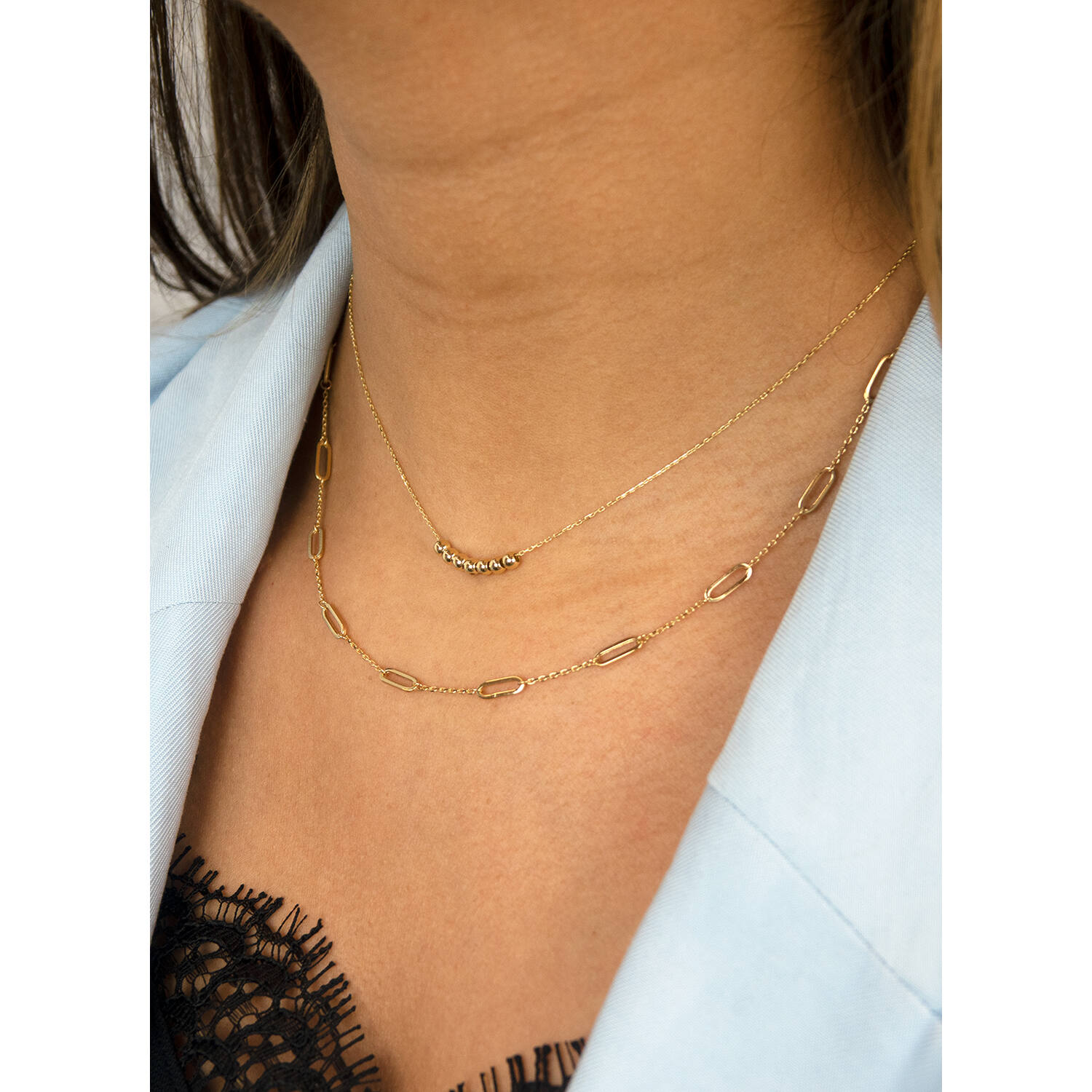 Las Ramblas Necklace - 3mm - 40-42,5-45cm - 585