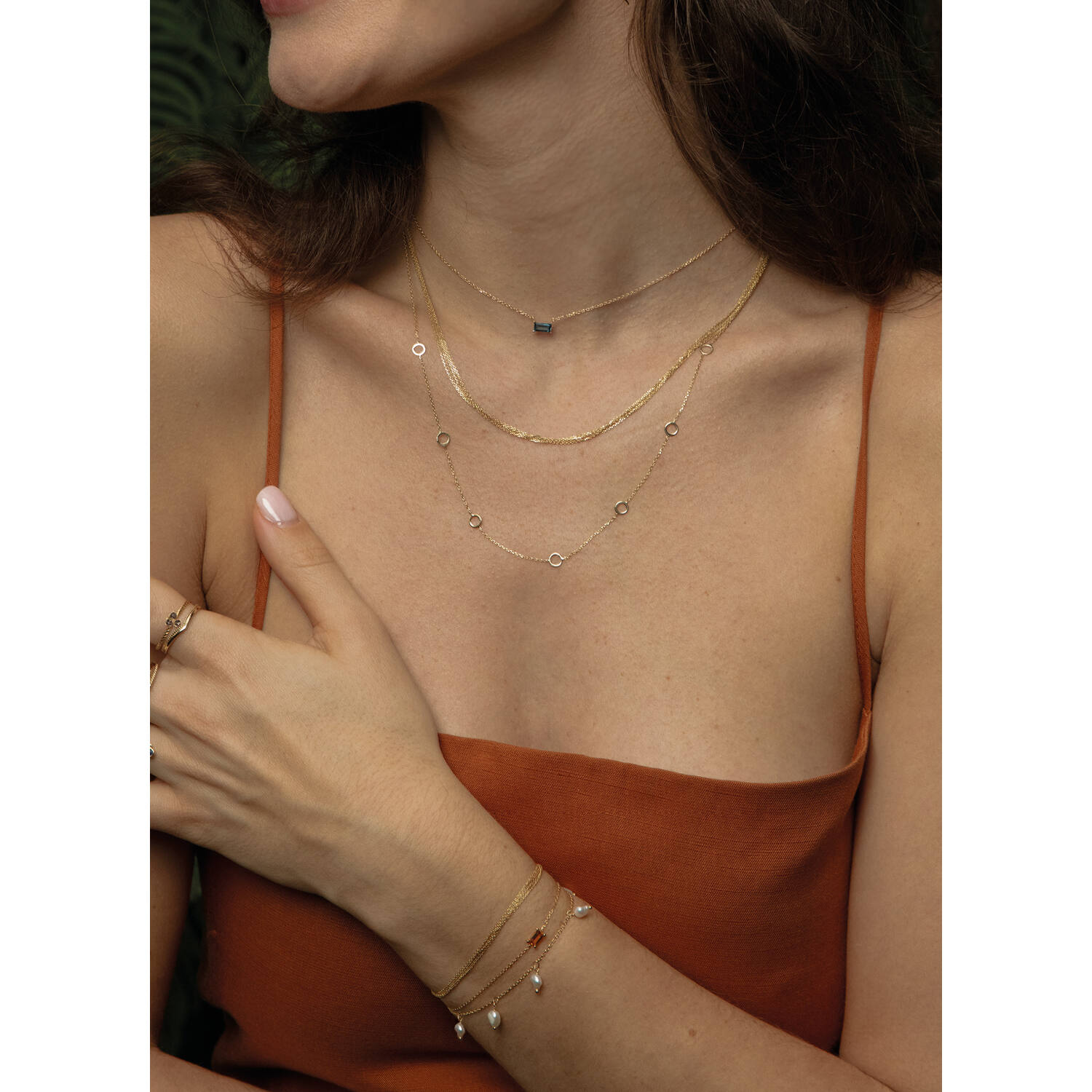 Waterfall Necklace - 45cm - 585